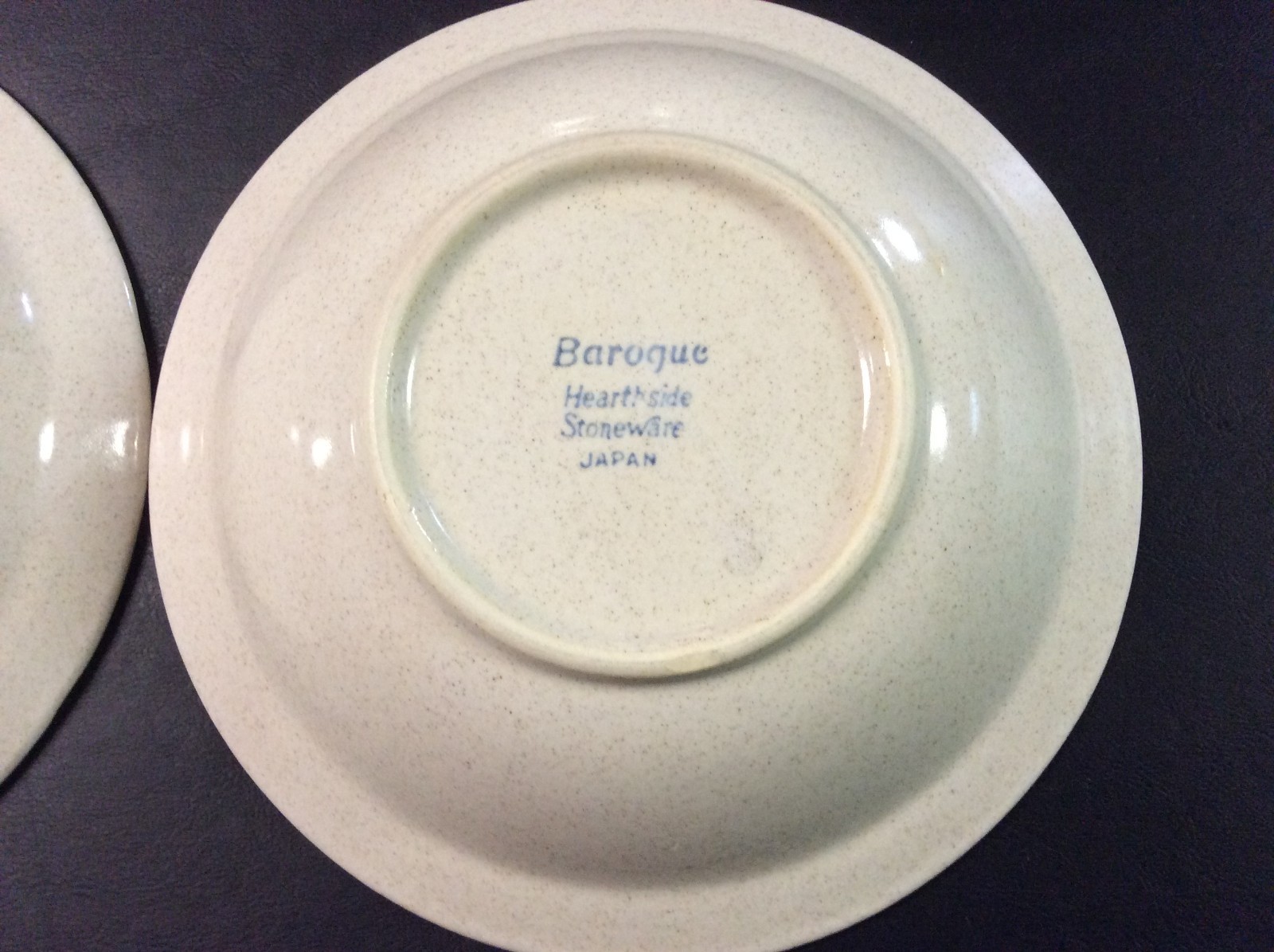 Set of 2 Baroque Hearthside Stoneware Japan 6-1/2 Inch Soup Bowls (Excellent)