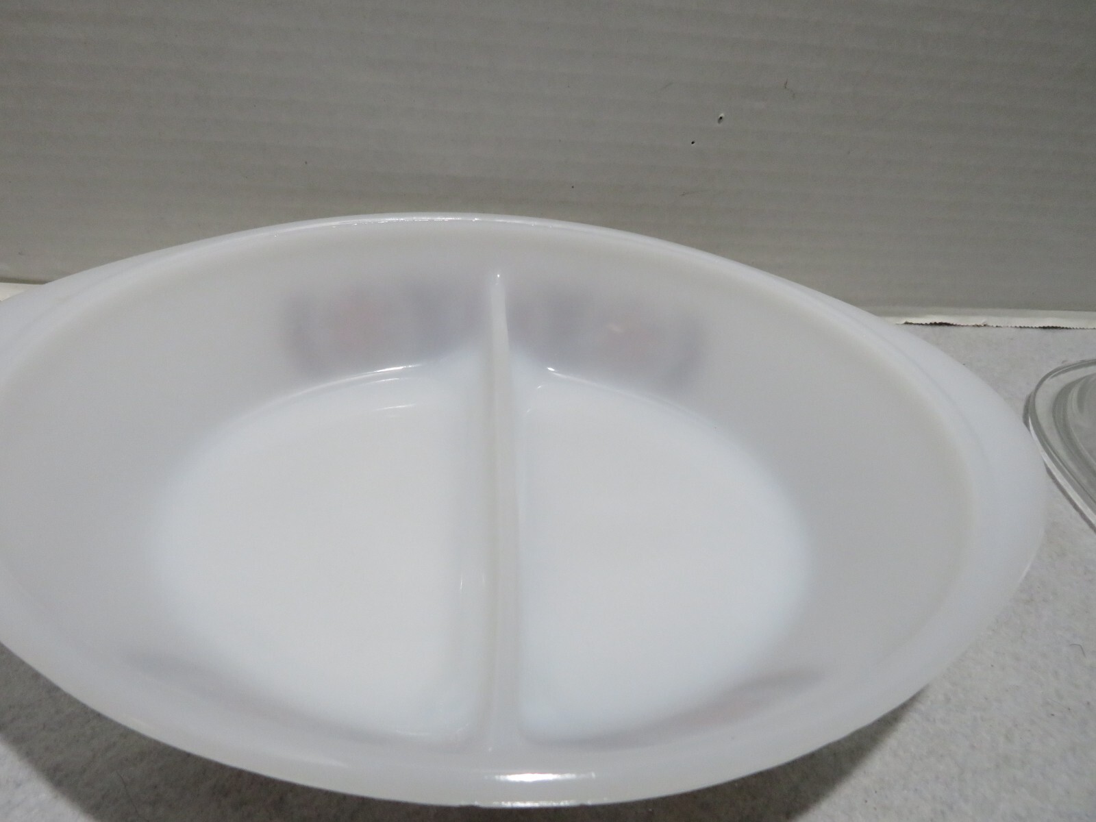 VTG GLASBAKE DIVIDED OVEN BAKING DISH 1970’S RARE FIND-J-2352 USA