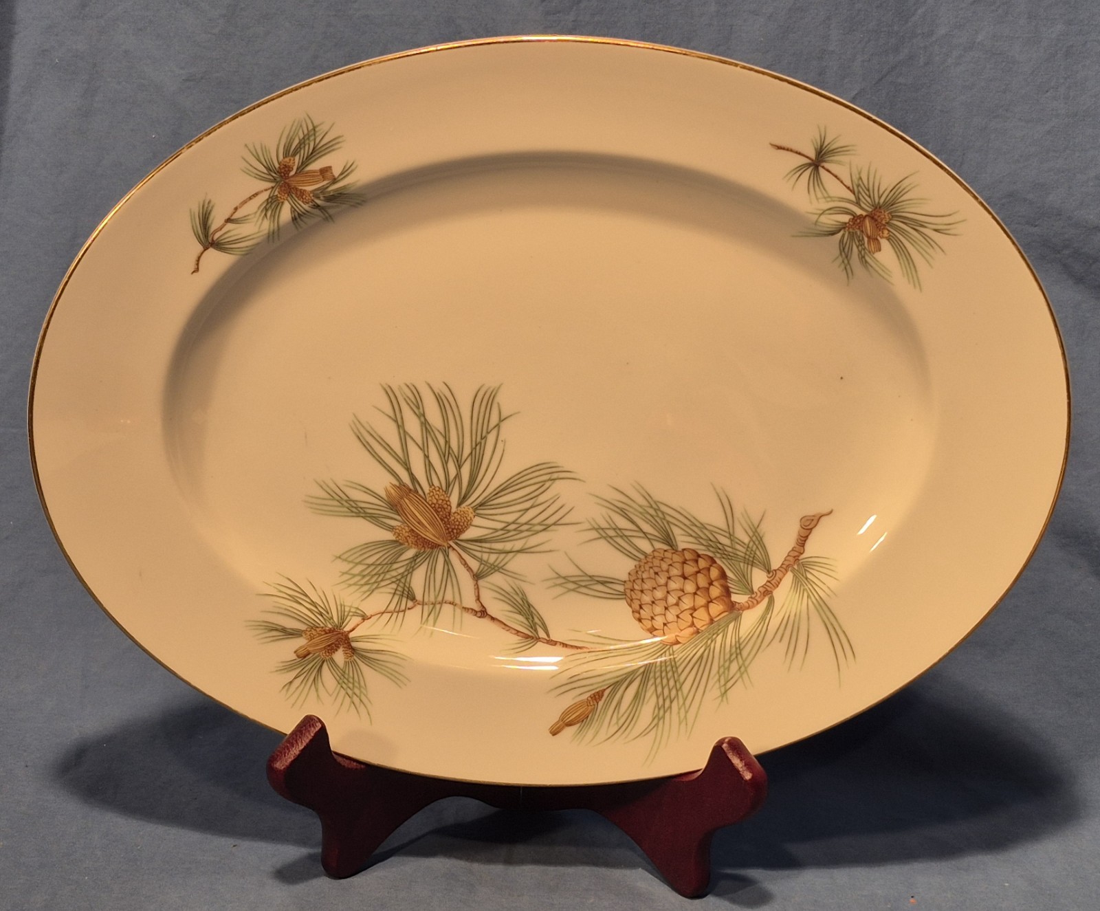 Rosenthal Aida PINE NEEDLE 12 3/4″ Serving Platter, Germany EUC