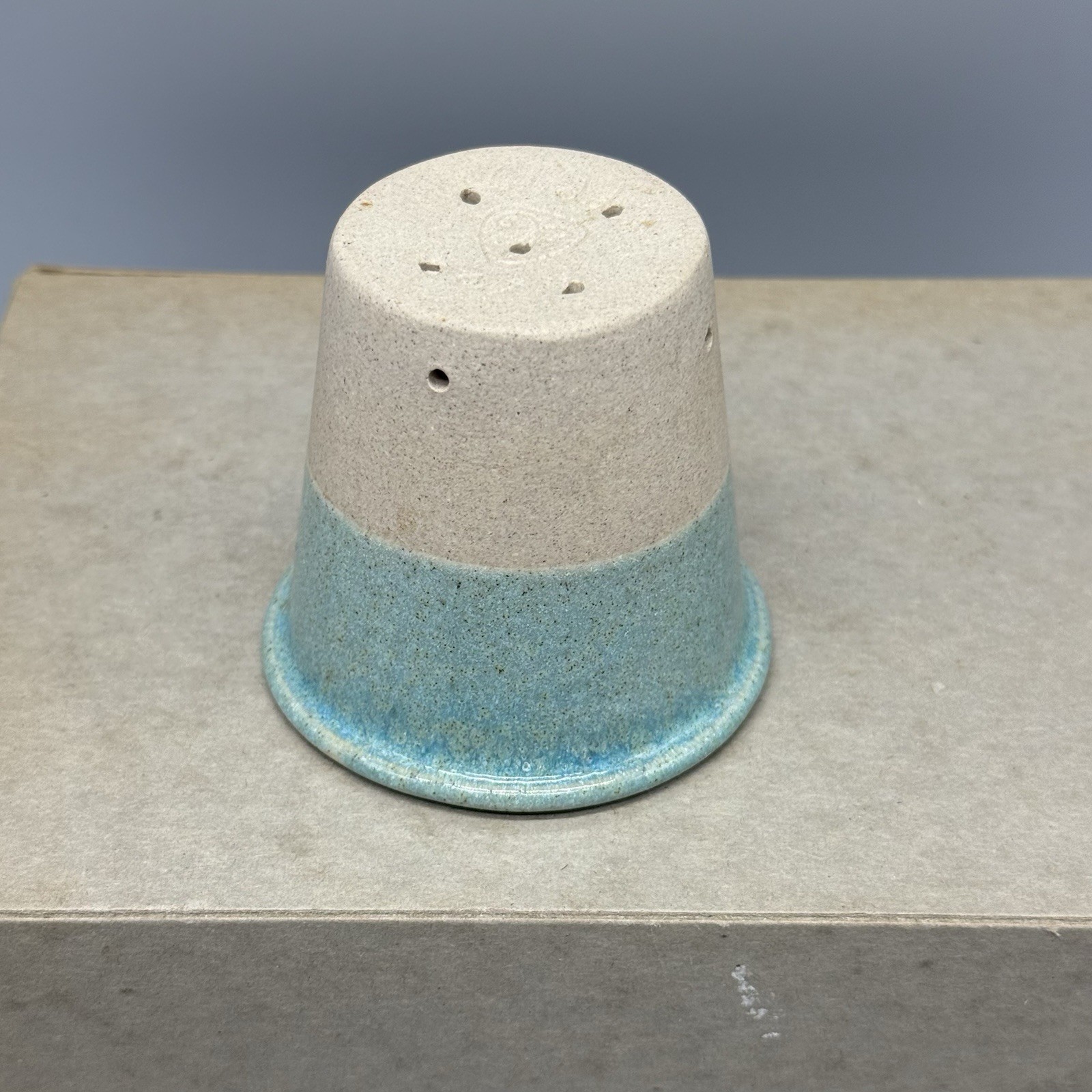 Glidden Pottery Teapot Tea Infuser Marked 607 Turquoise Alfred New York