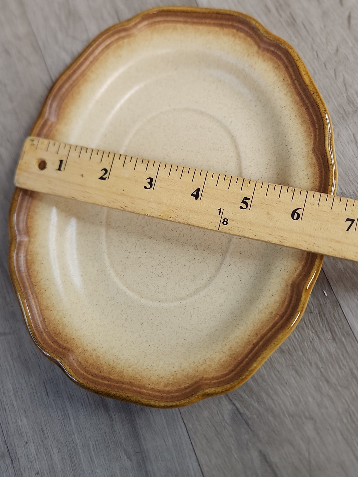 Mikasa Whole Wheat Gravy Boat & Plate Stoneware 2 Piece Set