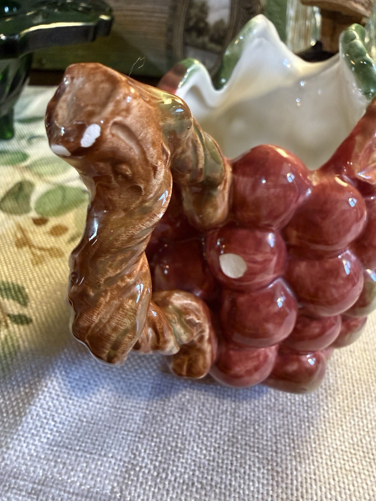 Fitz and Floyd Classics Country Gourmet Hand Crafted Grape Cluster Creamer