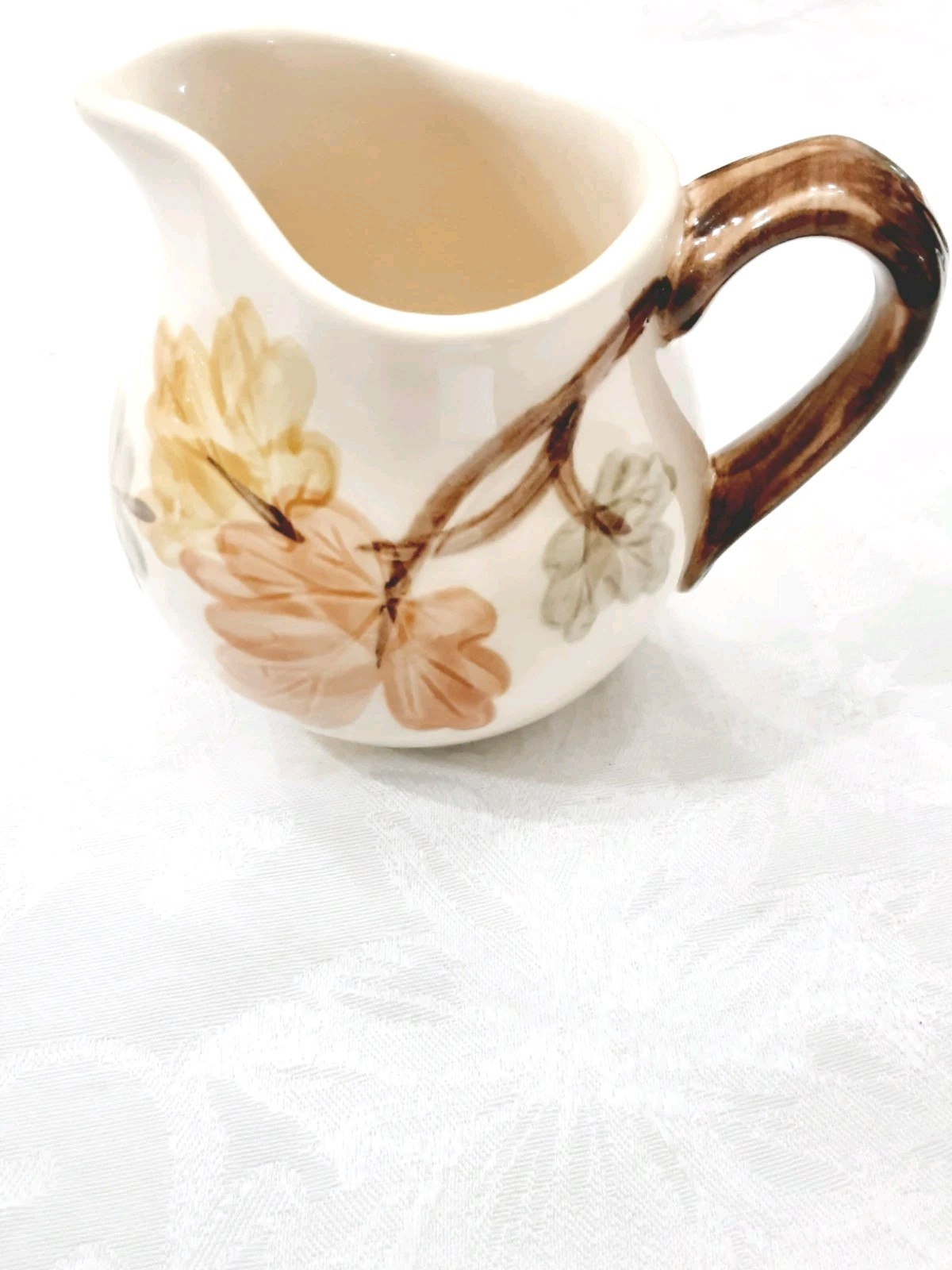 FRANCISCAN October Creamer Fall Leaves Multicolor USA Vintage
