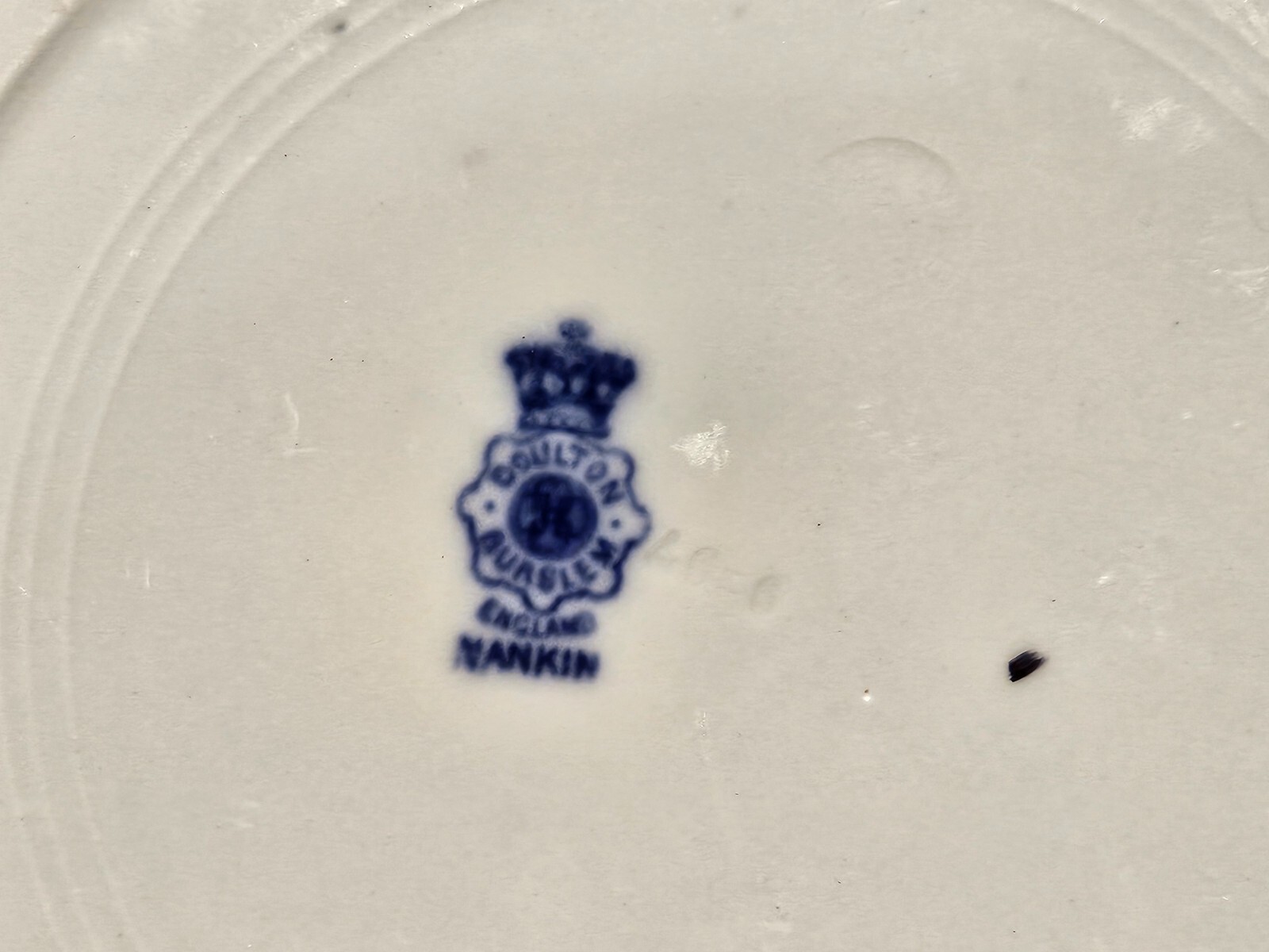 Royal Doulton Nankin A9242 Polychrome Flow Blue 10 1/4″ Dinner Plate – EXC.