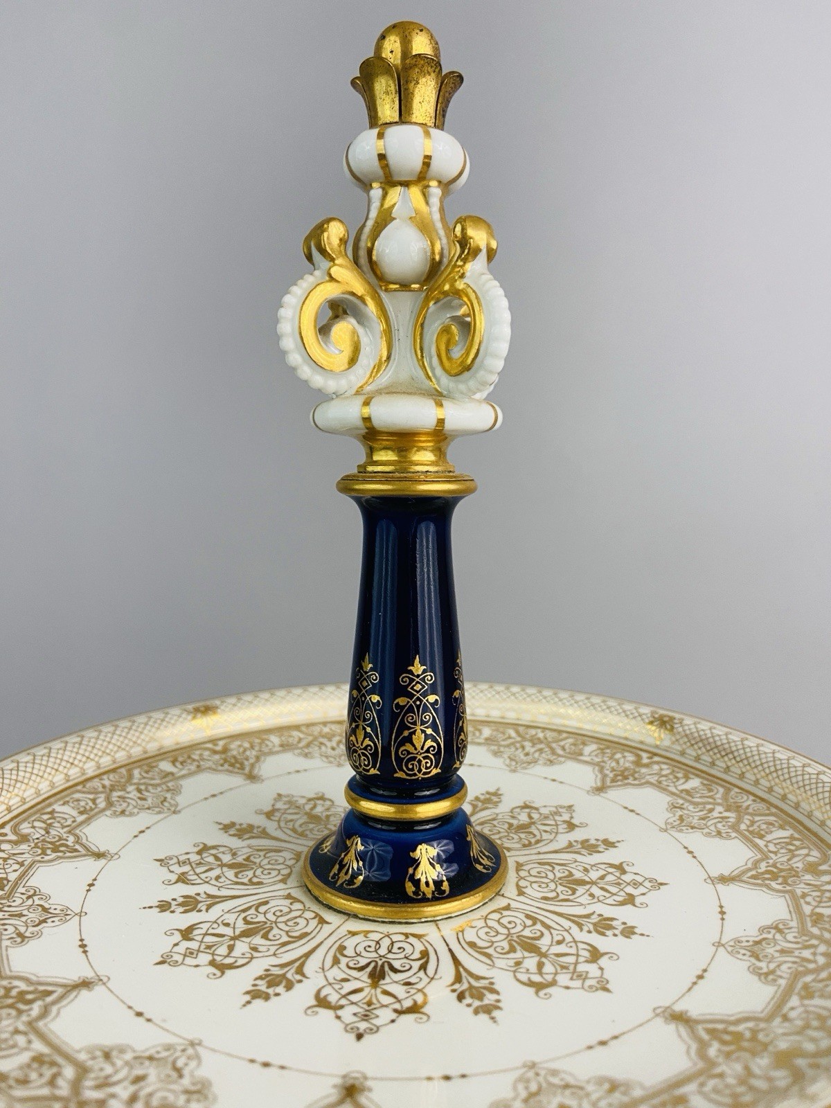 Museum Sèvres Pair Of Three-Tier Dessert Stands 1852, Exceptional Gilding, RARE