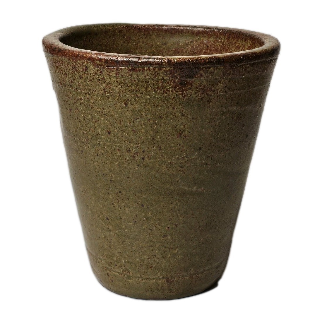 Handmade Stoneware Pottery Brown Speckle Glaze Ceramic Mug Tumbler