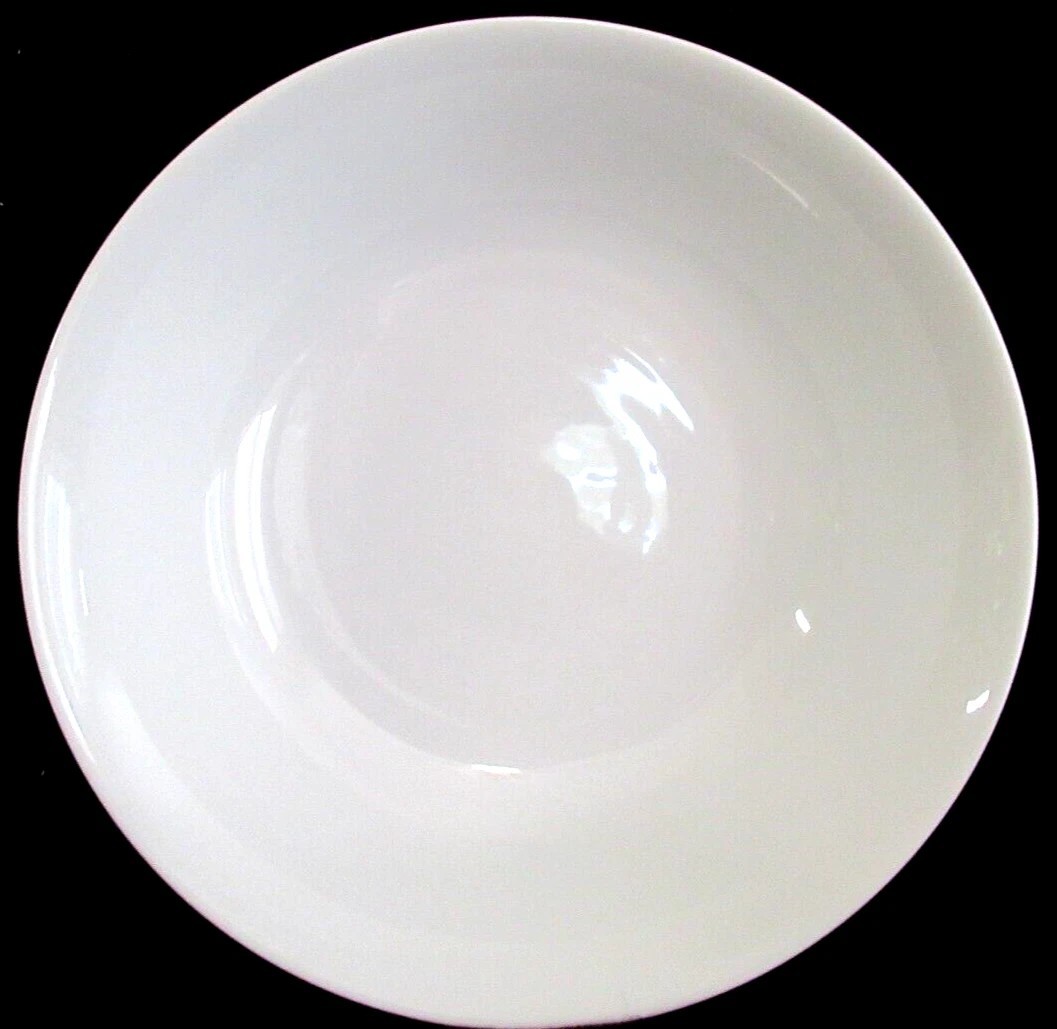 PORCELAIN “SOUP & SALAD / 9-in BOWL” (WHITE) ~ *** 9″ DIAMETER X 2.5″ DEEP ***