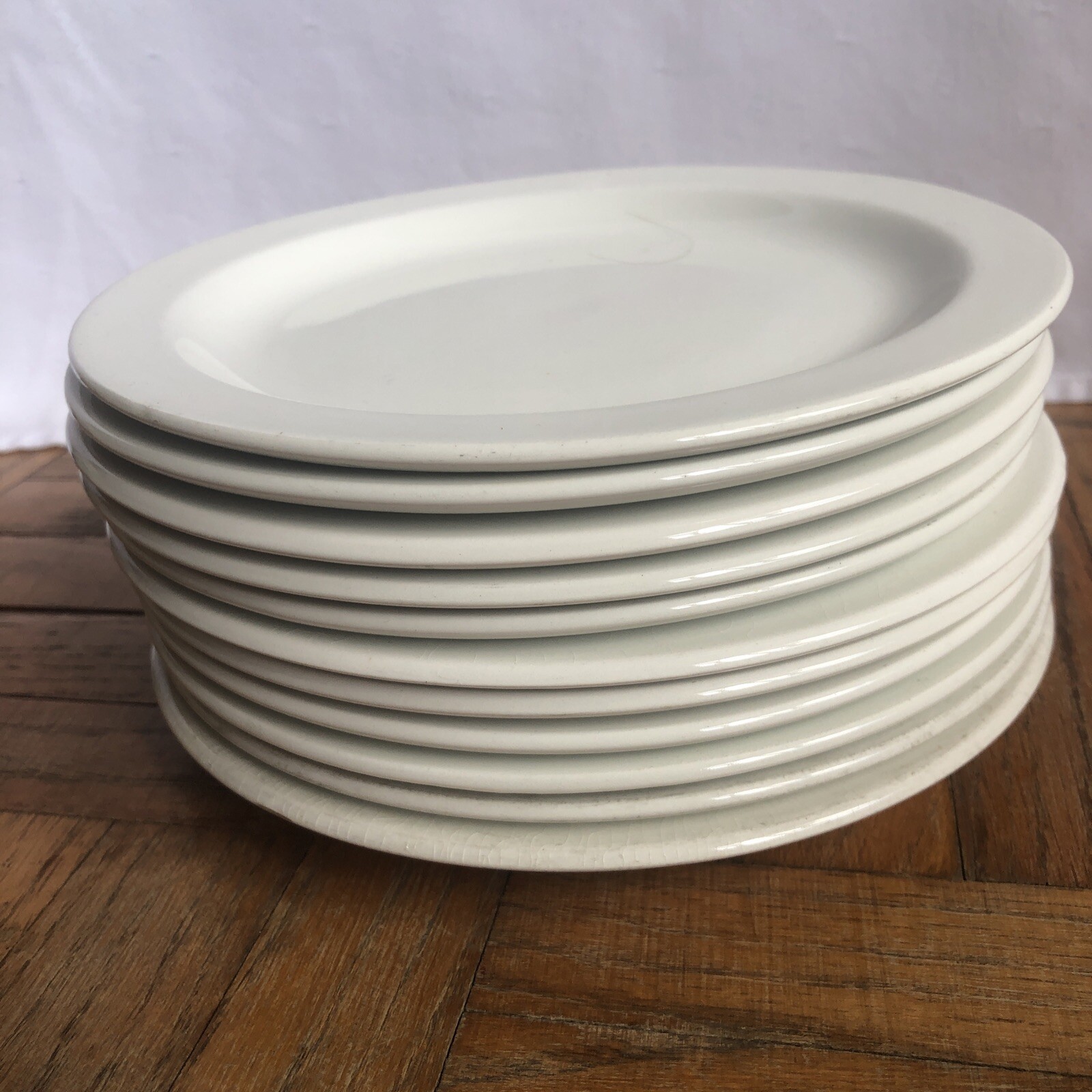 Plates Midwinter STONEHENGE WHITE Bread 11 total VTG 7″