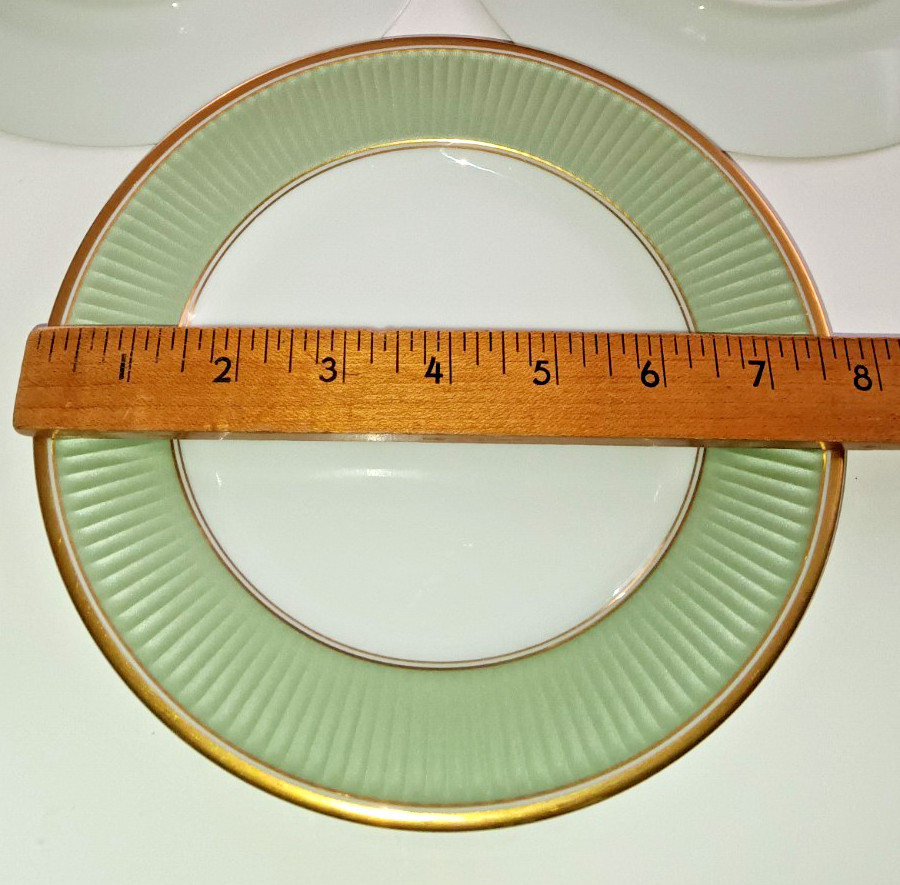 Vtg FITZ & FLOYD Guild Classique Papillion SALAD Plate Ribbed Butterfly 7.75″