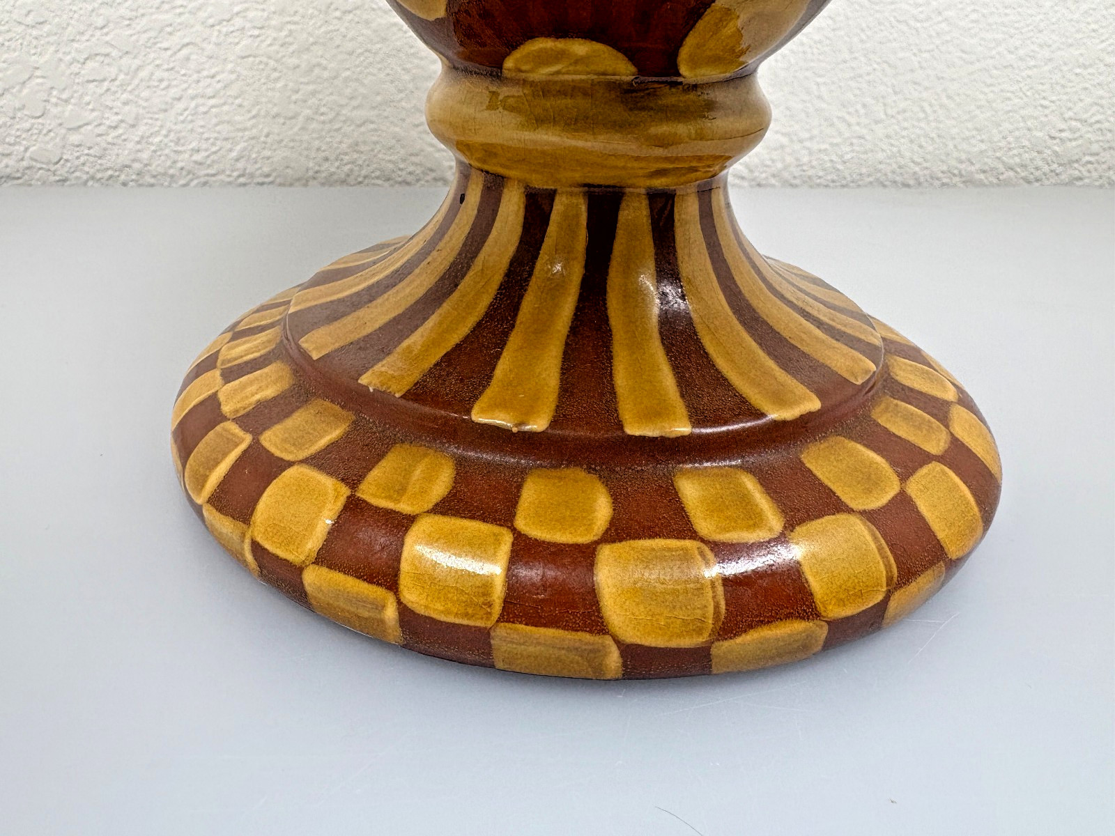 Mackenzie Childs Vintage Wittika Peanut Cake Stand Gold Animal Charms Roses