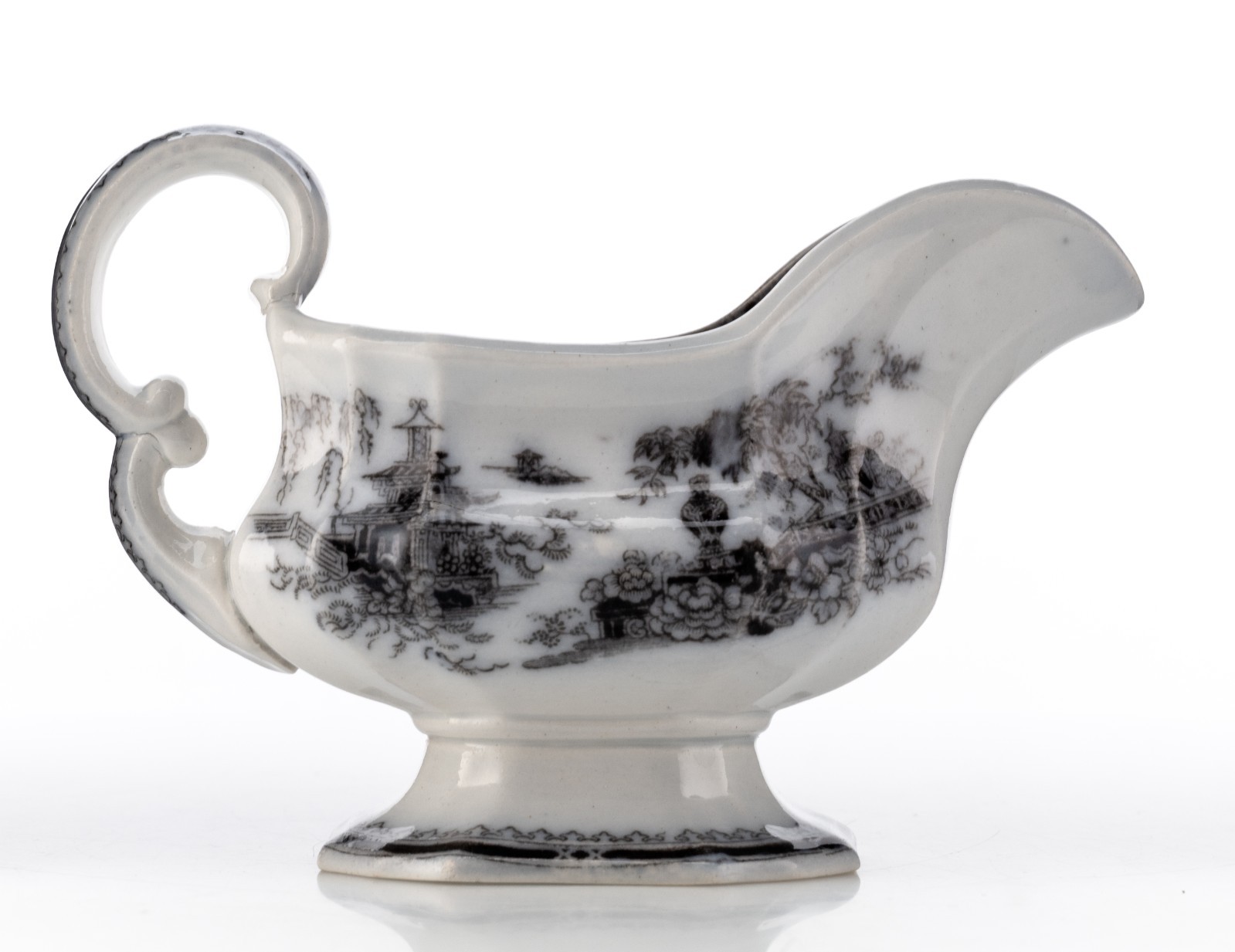 Mid 1800’s W. Adams & Son Staffordshire Ironstone Creamer Jeddo Mulberry 7×5″
