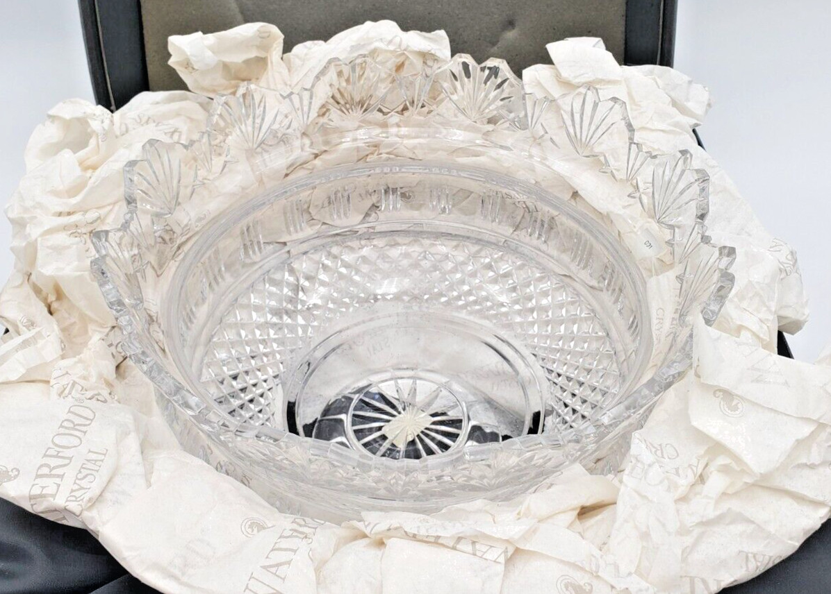 Waterford Crystal Kings Bowl 10″ Centerpiece Designers Gallery Collection New