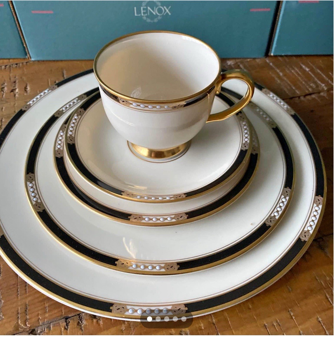 Lenox Presidential Collection Hancock~(4)~ 5 Piece Place Settings~USA
