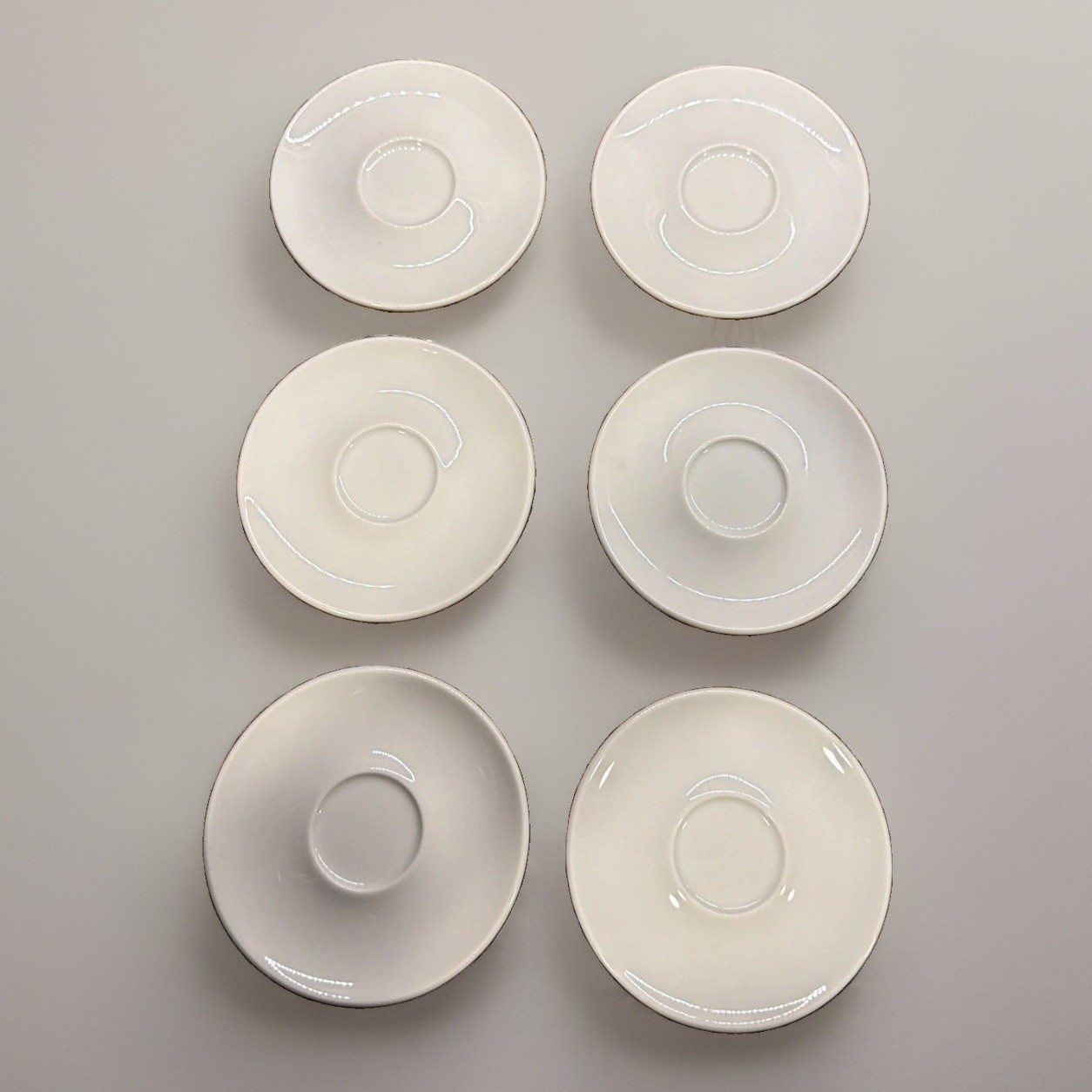 VTG Mitterteich Set of 6 Saucers 4.5”Diameter Made in Germany