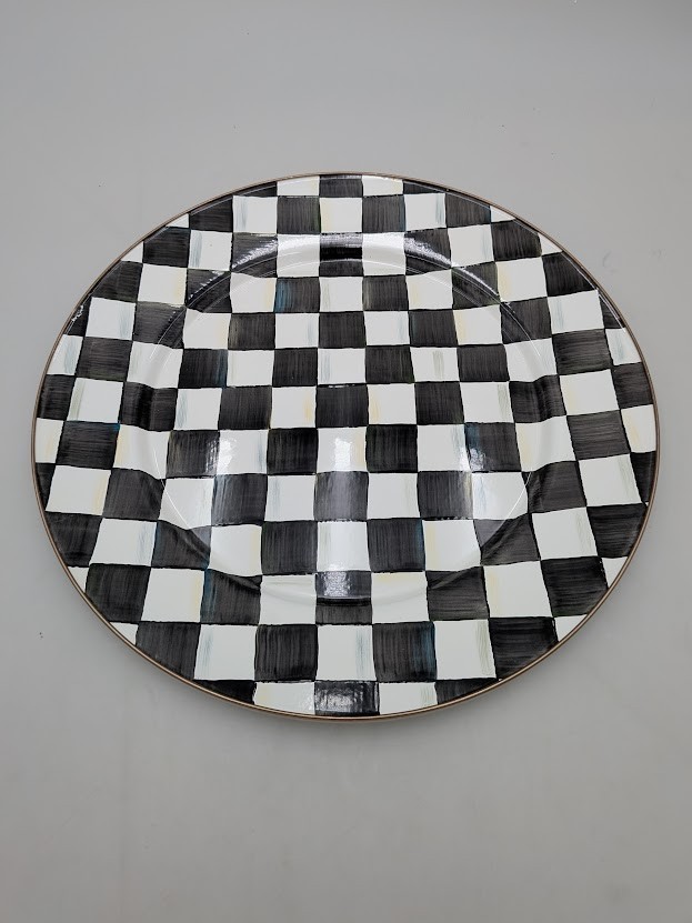 MacKenzie-Childs Courtly Check Platter – 16 Inches *Read*
