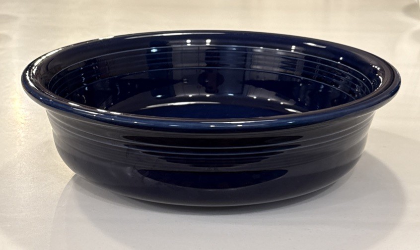 Fiestaware Cobalt Blue Large Serving Bowl 10 & 1/2 X 3 Inches