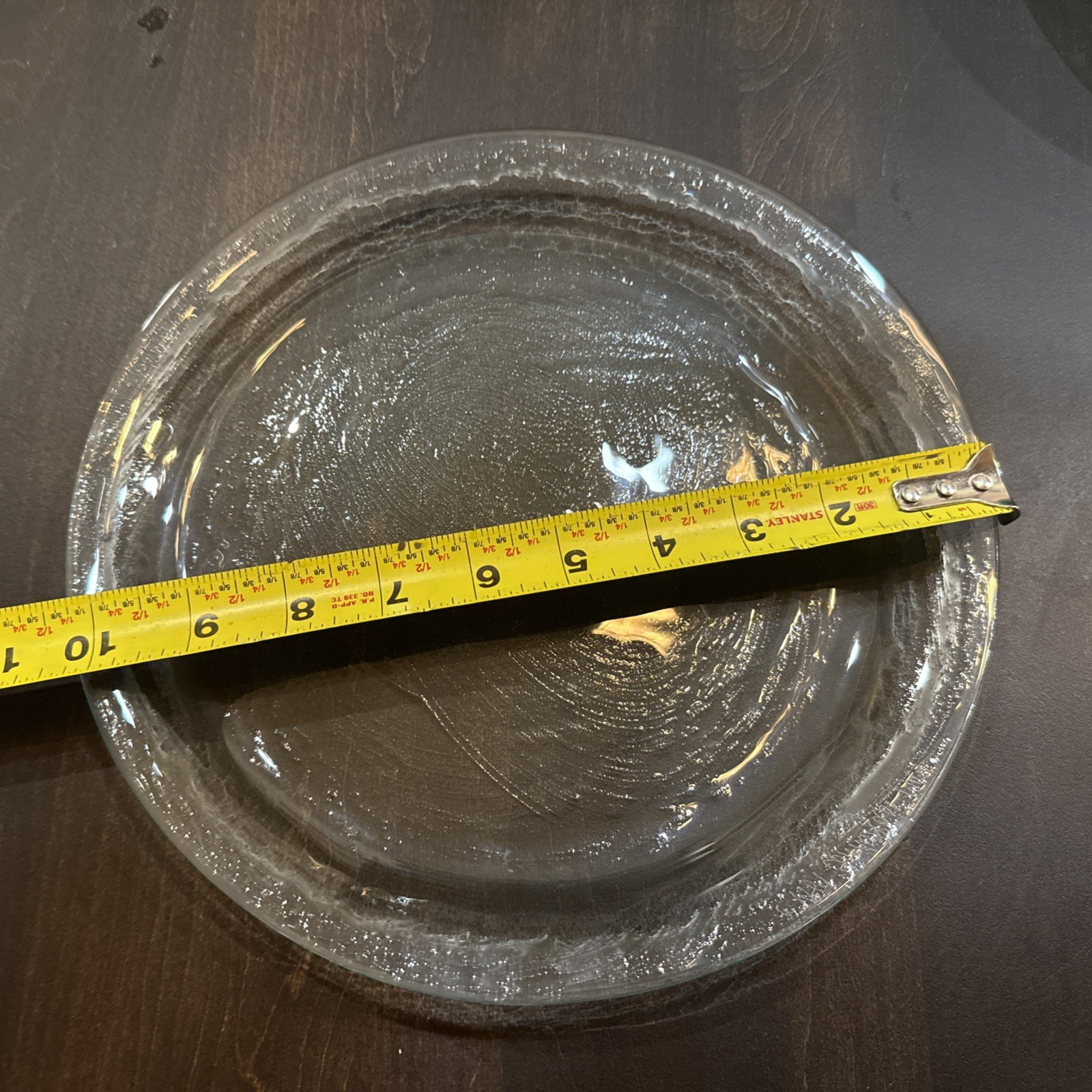 Vintage ANNIEGLASS Signed DINNER PLATE 1987 / 1994 Artisan 10.25″ – EUC
