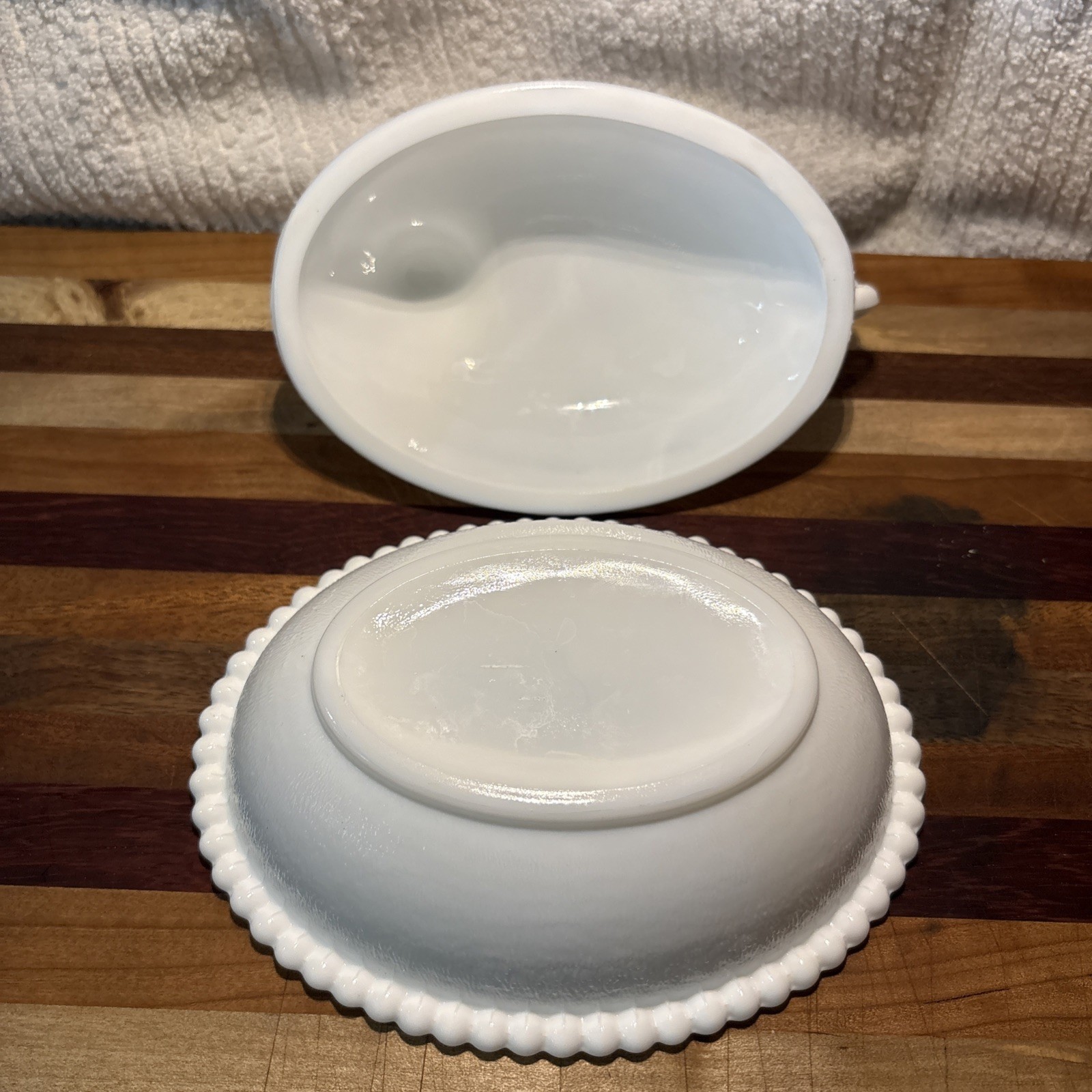 Indiana Glass #7155 Milk Glass Hen On Nest 1973-1982 White Excellent Condition