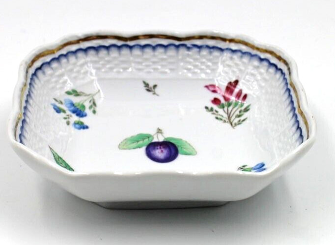 Richard Ginori China Italian Fruits Square Relish Fruit Dessert Bowl (s) 4 5/8”