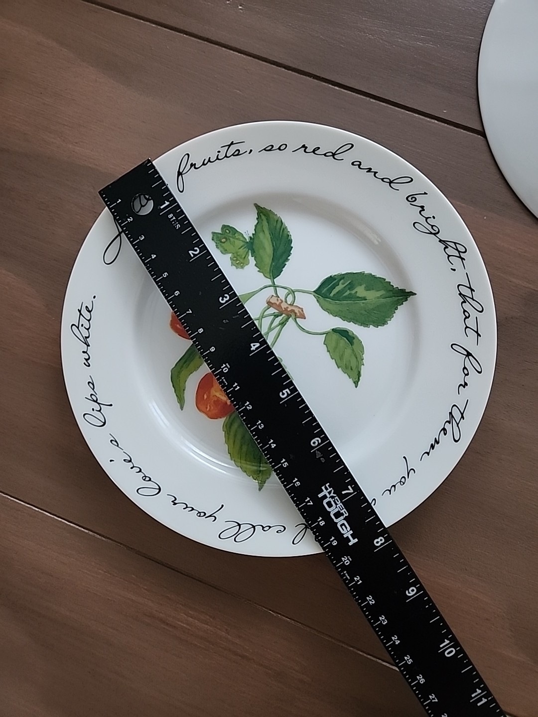 Williams Sonoma ORCHARD SUITE Salad Plates 7.75” Plum Pear Cherry Set Of 3