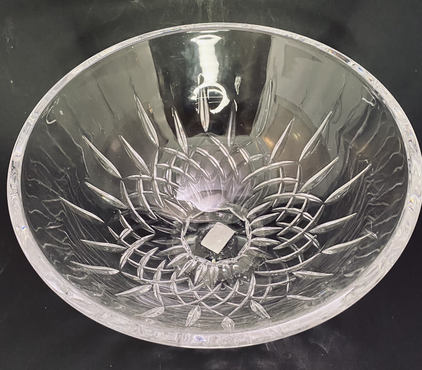 New Vera Wang Fidelity Footed Crystal Bowl Wedgewood Lead Crystal Germany
