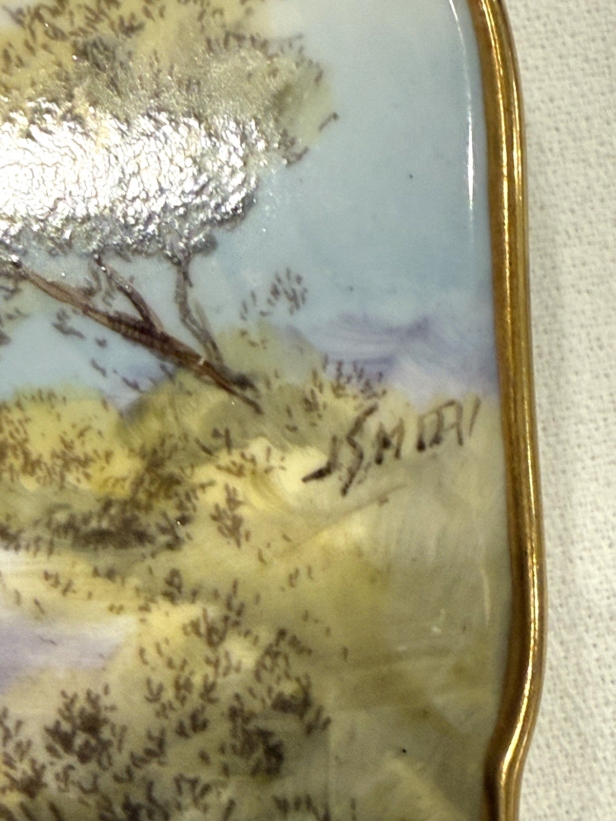 Pristine 1952 Royal Worcester Anne Hathaway Cottage Plate Signed J. Smith 10.5″