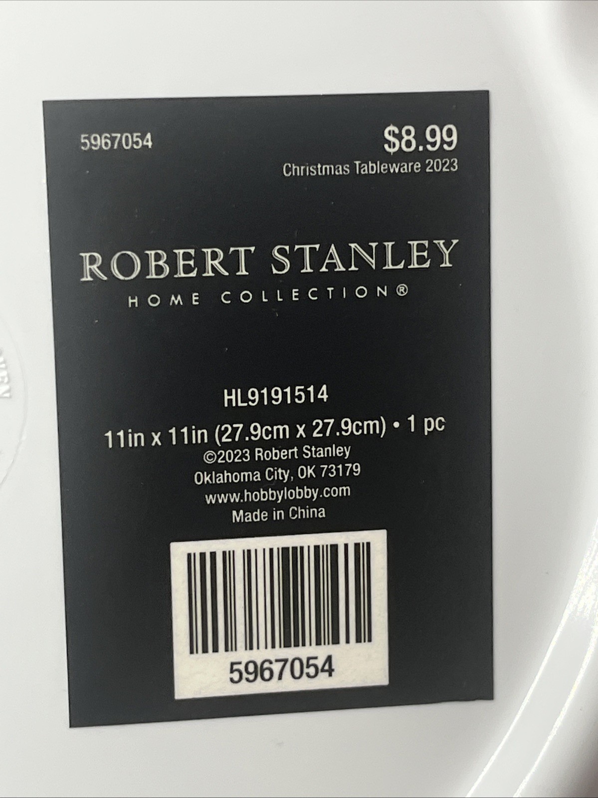 NWT Robert Stanley Home Collection Tree Christmas Melamine Plates Set of 5 11”