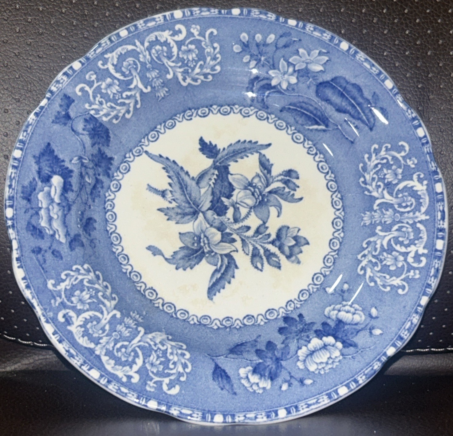 Vintage Copeland Spode Blue Camilla 6 1/4″ Bread and Butter Plates Set Of 6 +1