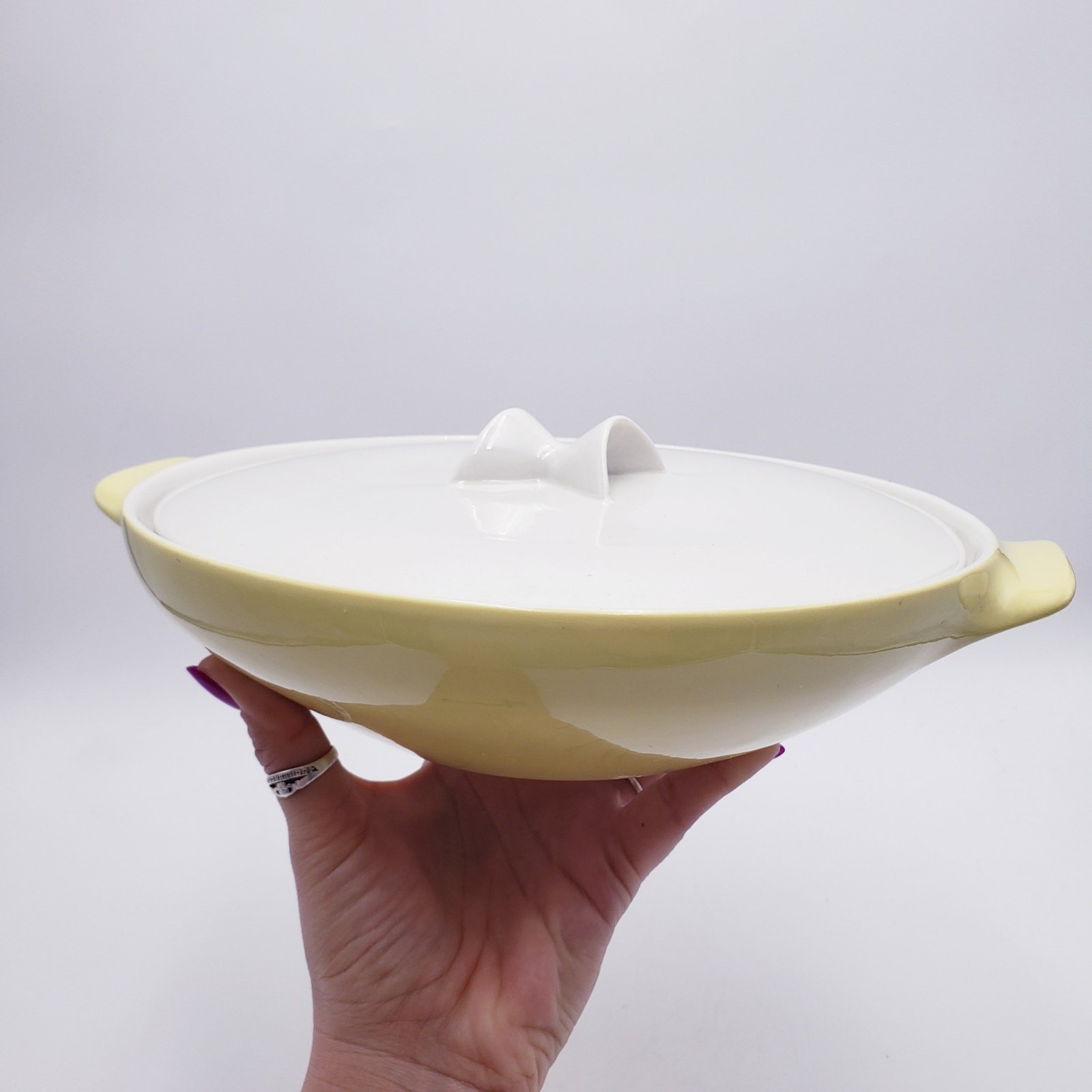Iroquois Informal True China Pale Yellow By Ben Seibel Covered Casserole Dish