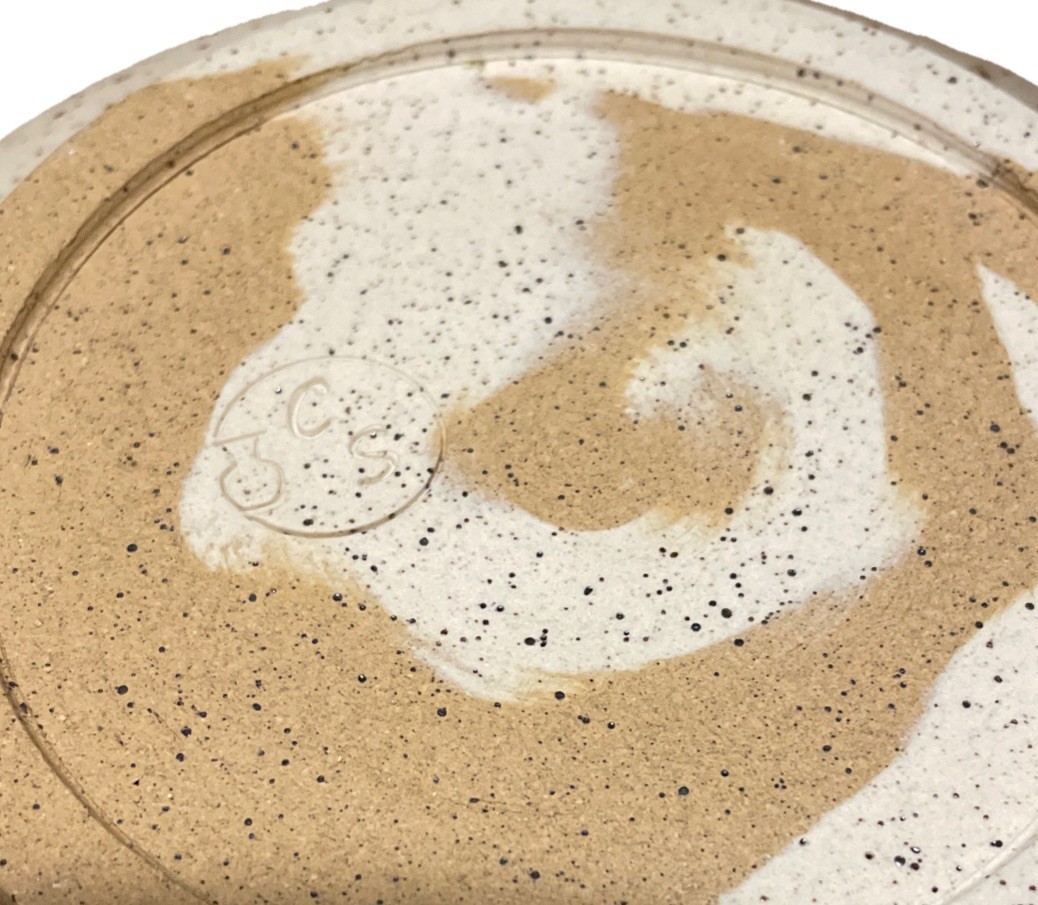 Speckled Ash-Glazed Ceramic Studio Pottery Bowl 6.5 x 3 Inches Signed