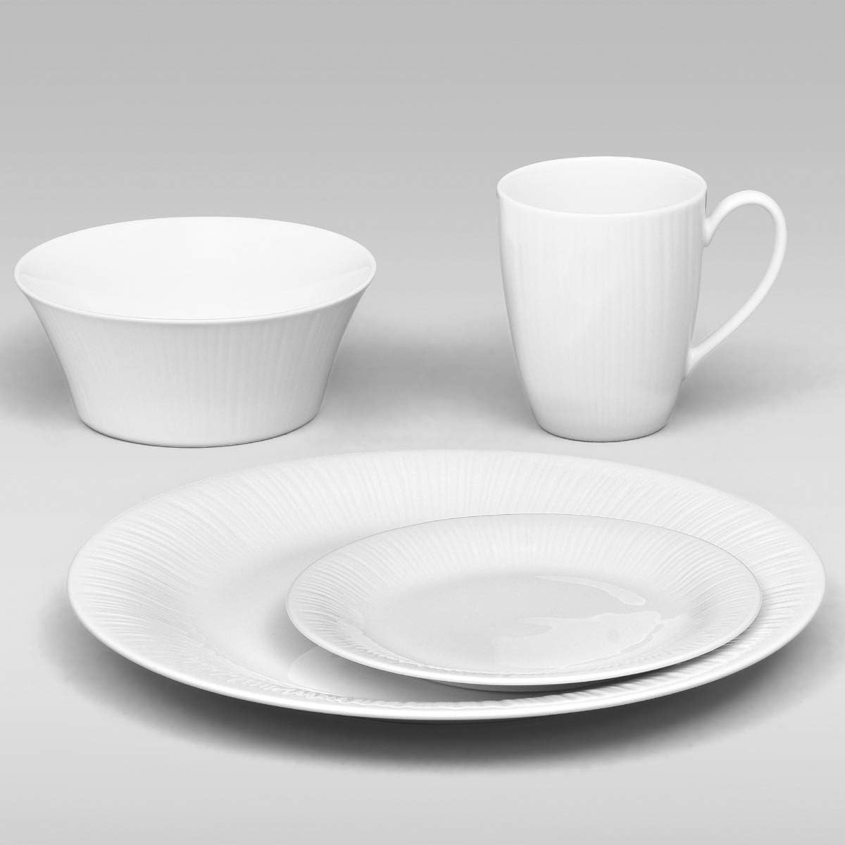 Elegant Conifere 4-Piece Place Setting for One – Perfect for Solo Dining