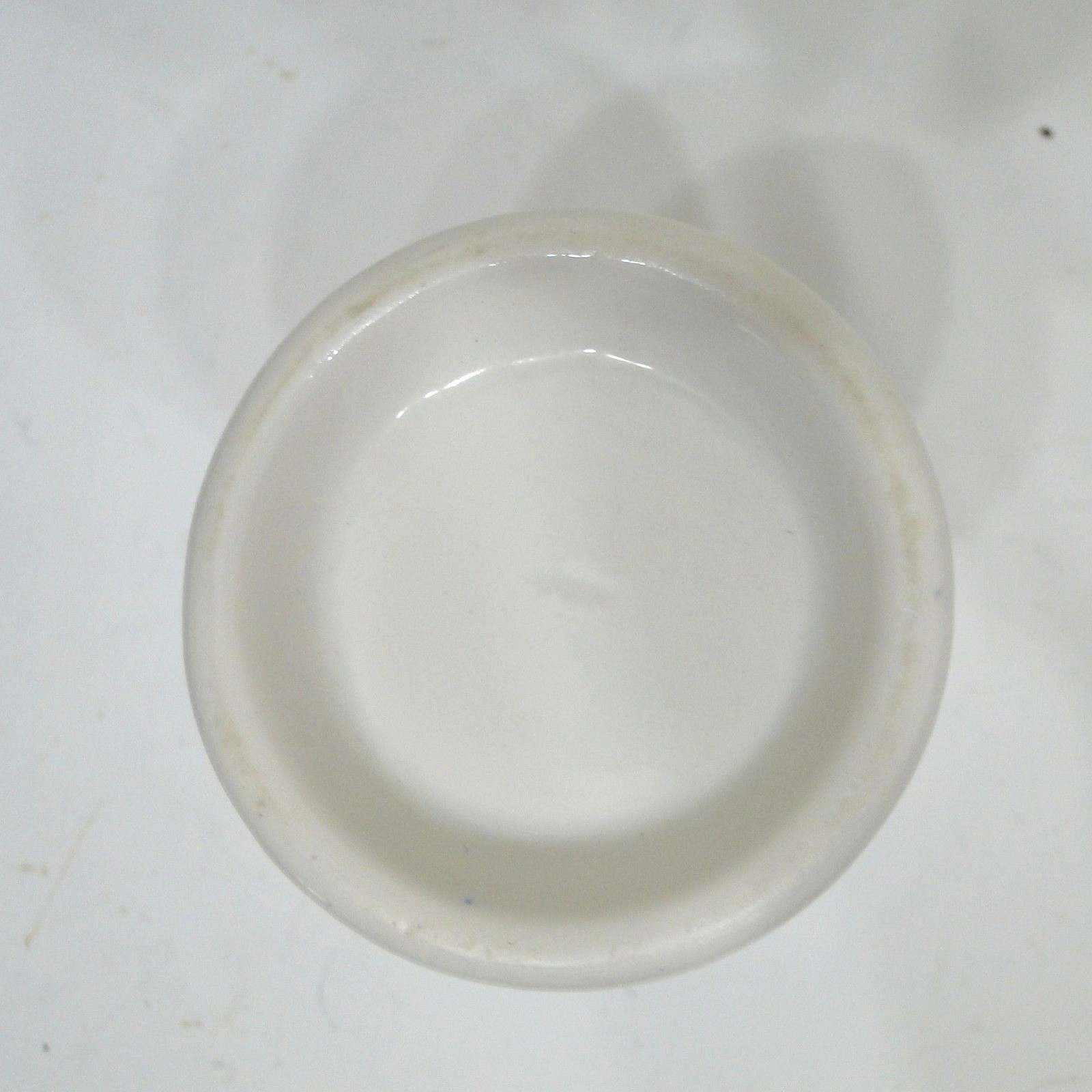 Vintage Syracuse #51500 Morrison Cafeteria Lyre Laurel Wreath Blue White Creamer