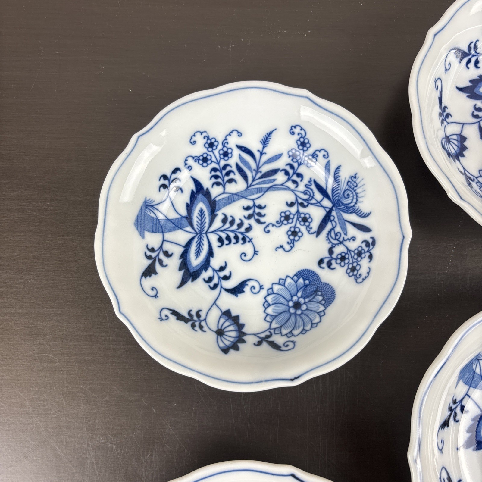 6 BLUE DANUBE JAPAN Onion 5 1/4″ Berry/Fruit / Cereal Bowls Set of 6 Rect Mark