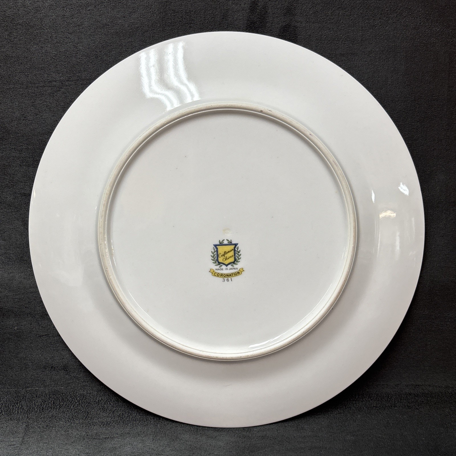 Craftsman China Japan CORONATION Dinner Plate 10 1/8 Inches