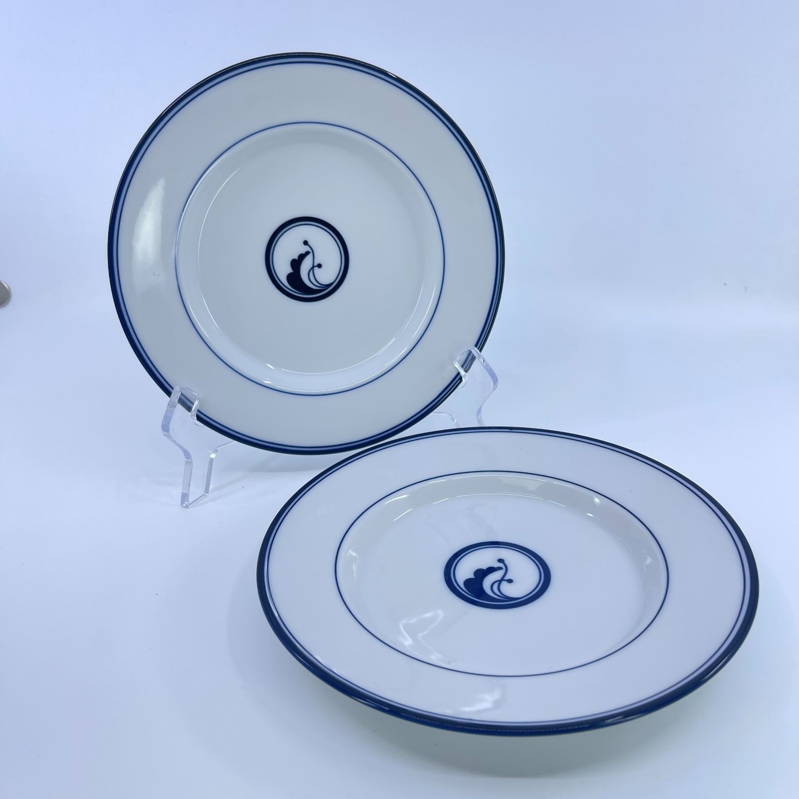 vintage dansk flora juniper bread plates set of 2 made in japan