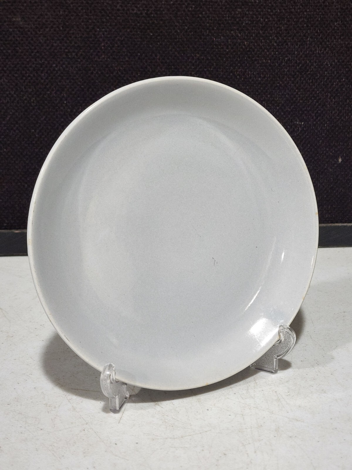 Vintage HOLLYDALE California Malibu Modern GRAY Bread Plate Pottery
