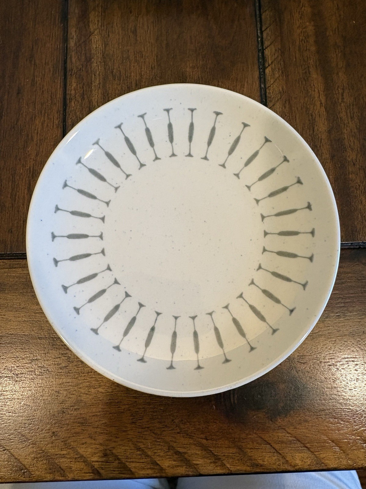 Royal China Navajo 2 Bread Plates Mid Century M Vtg. Pattern Grey Blue Speckled