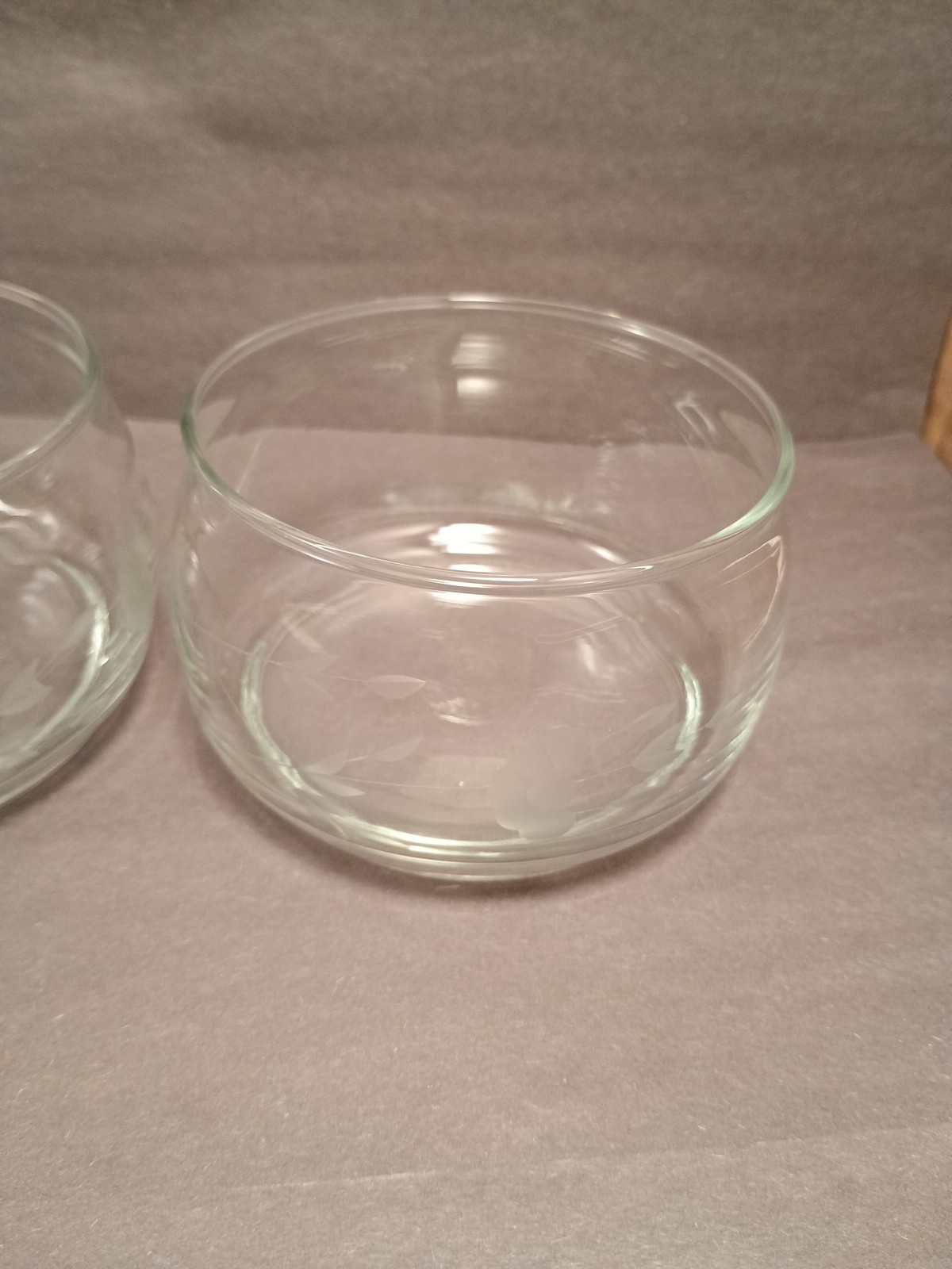 Princess House Crystal 3.5 In Bowls Handblown Set of 2