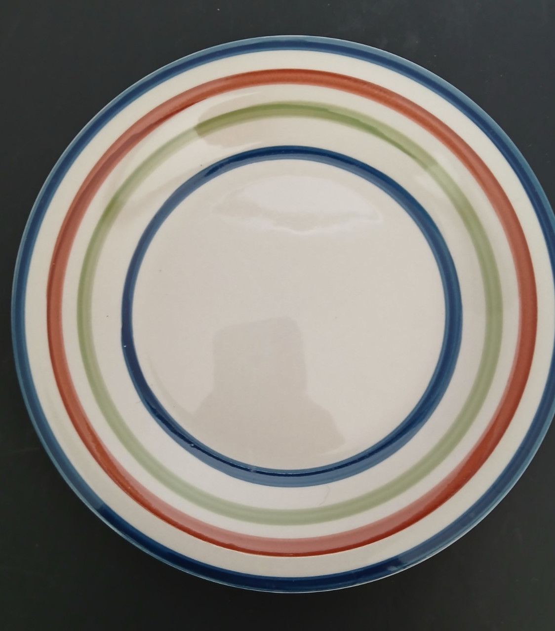 Today’s Home Salad Plate 8” Multicolor Striped Red Green Blue Rings Replacement