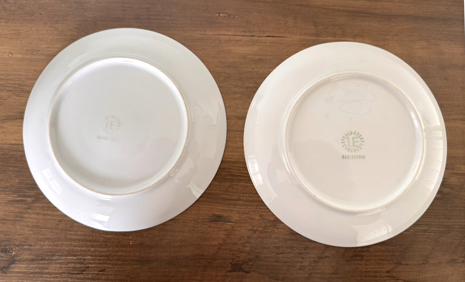 2 Bread Plates-Bellis Pattern-7 Inches-Upsala Ekeby-Sweden-1950/60s