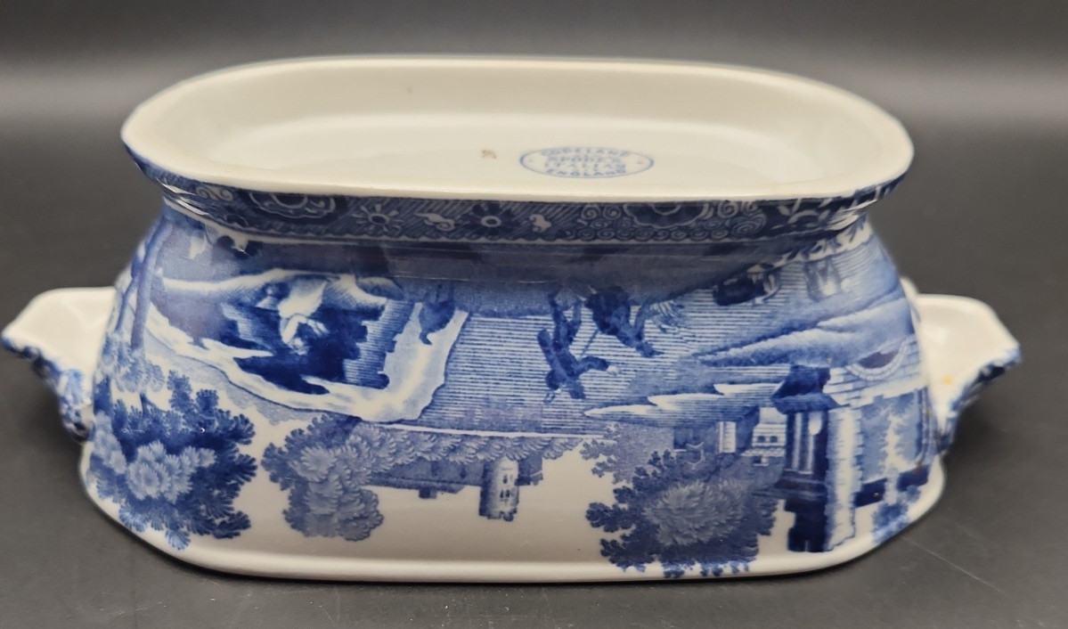 Stunning! Copeland Spode Sauce Tureen “Italian” Pattern 4-Piece Set CA 1891-1920
