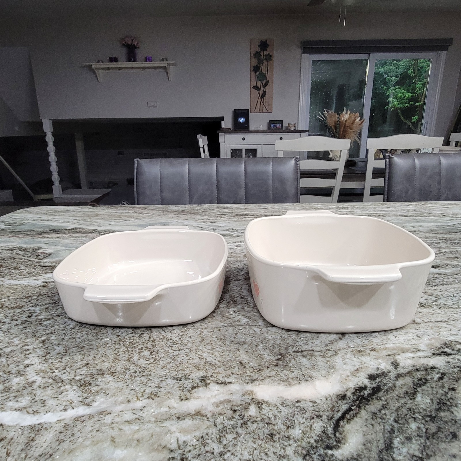 Vintage Corning Ware Forever Yours Heart A-1-B & A-1.5-B Lot Of 2 Casserole
