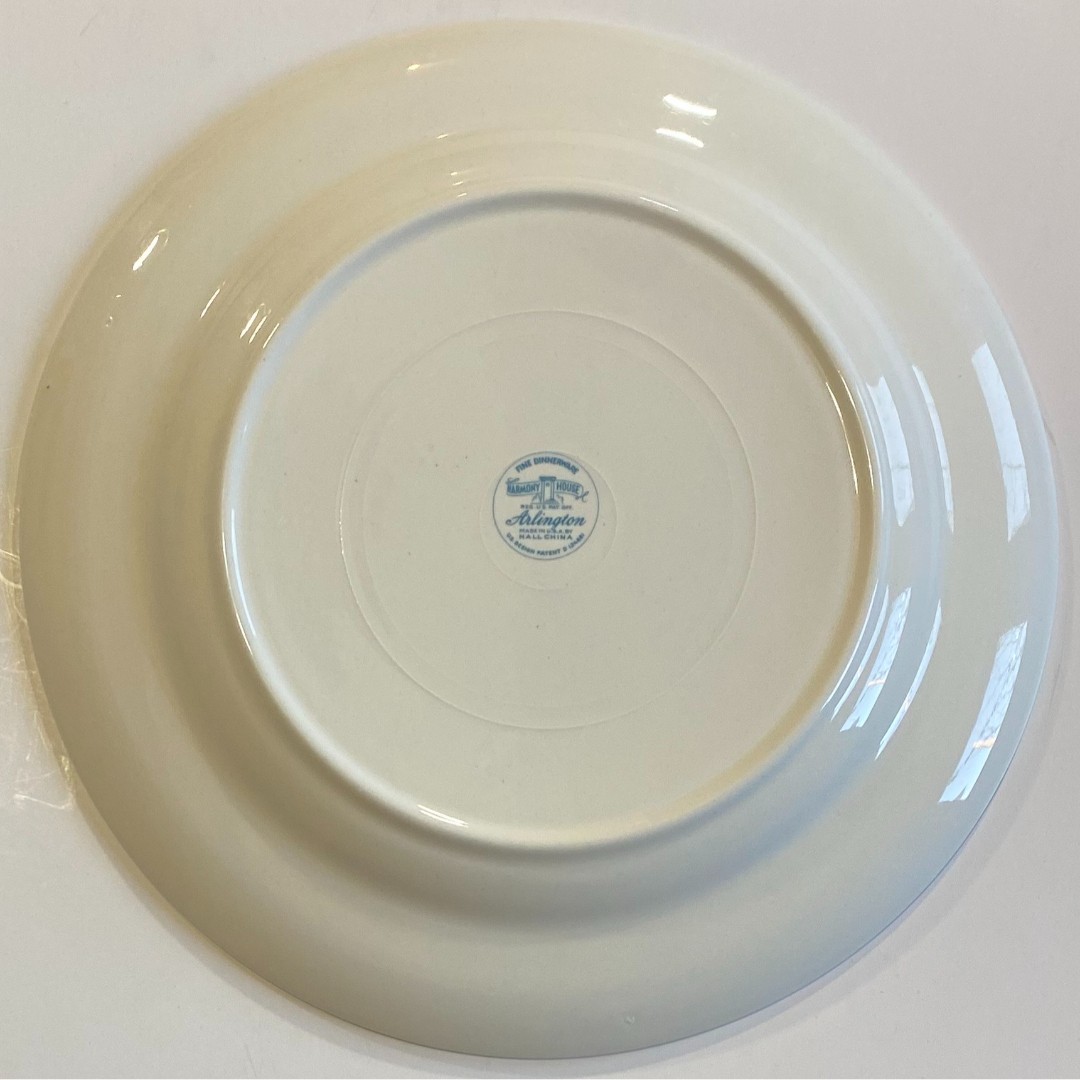 4 Harmony House Arlington Dinner Plates Made USA Hall China Fine Dinnerware – A