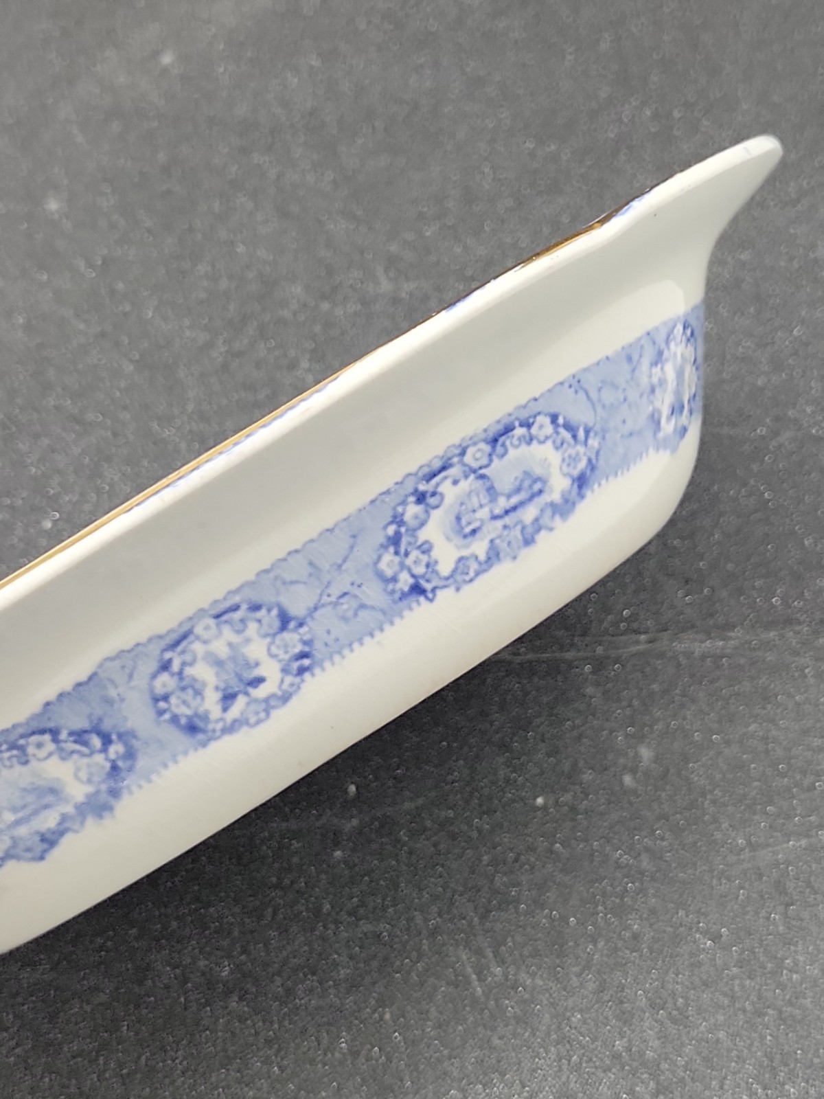 Antique Ridgways England Oriental Transferware Open Vegetable Dish 8.5″ x 6.75″