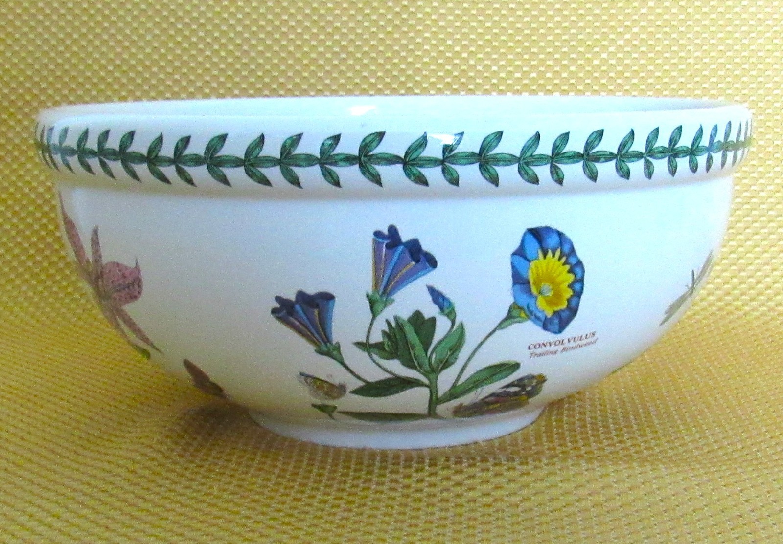 PORTMEIRION BOTANIC GARDEN LARGE SALAD SERVING BOWL 11″ BUTTERFLIES & BEES