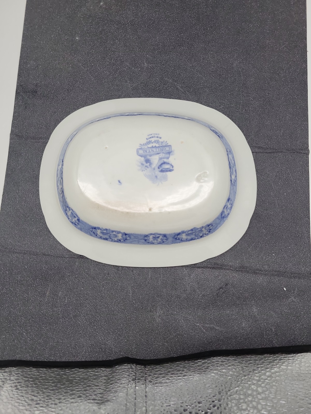 Antique Ridgways England Oriental Transferware Open Vegetable Dish 8.5″ x 6.75″
