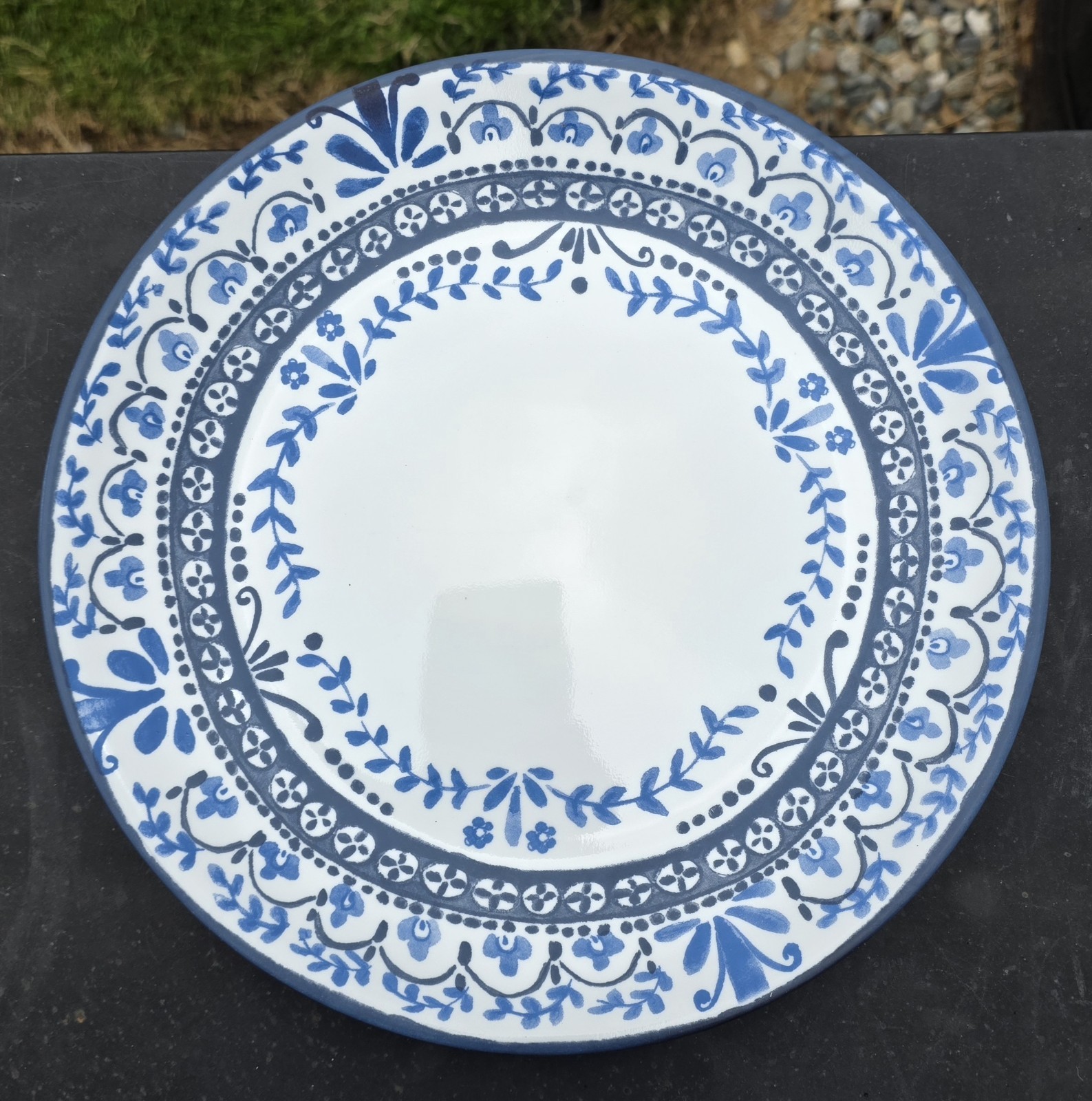 Corelle Portofino Dinner Plate 10.25in Set Lot Of 6 Blue White New