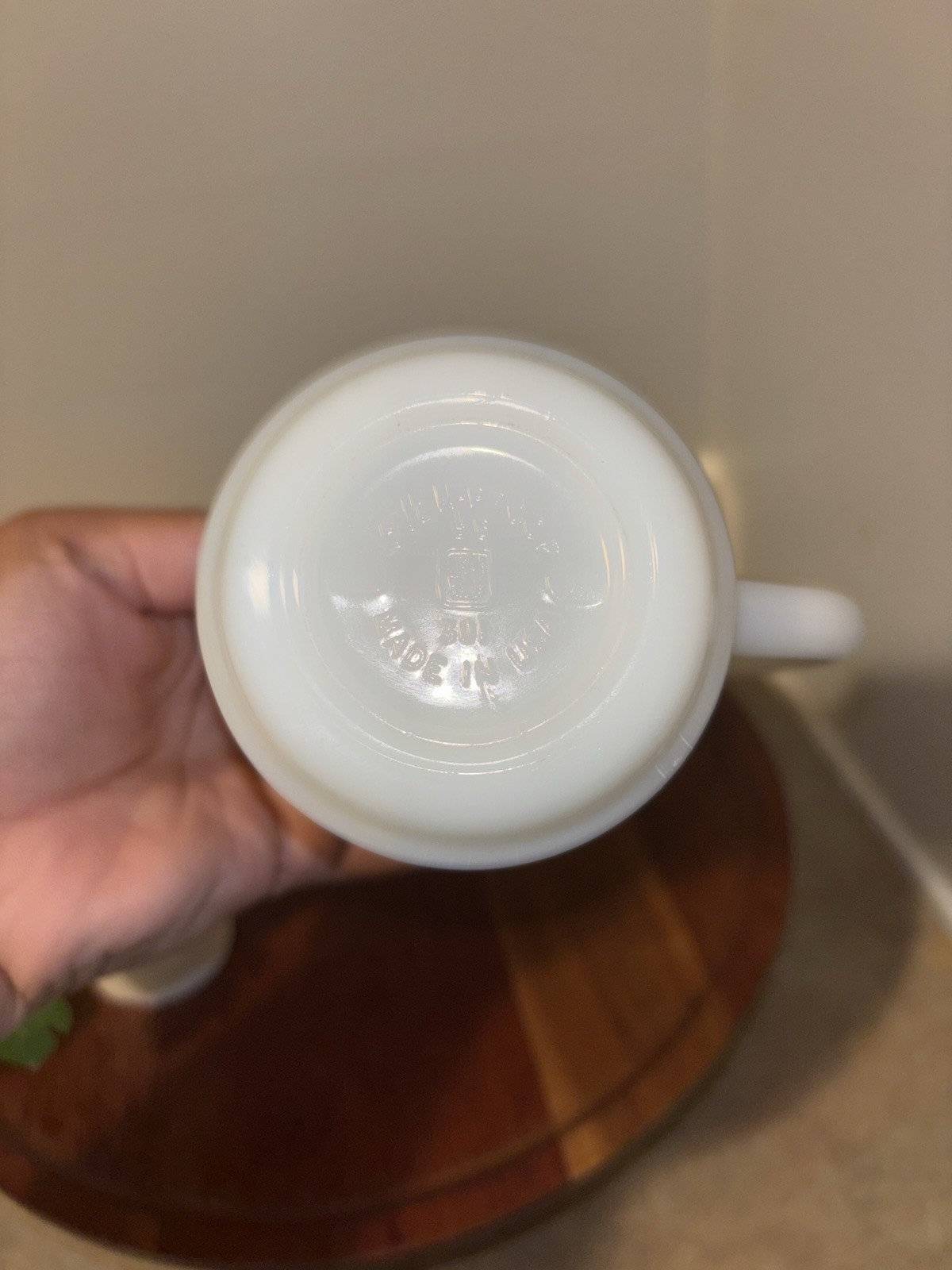 Strawberry Shortcake Milk Glass 10oz. Coffee Mug Anchor Hocking Fire King