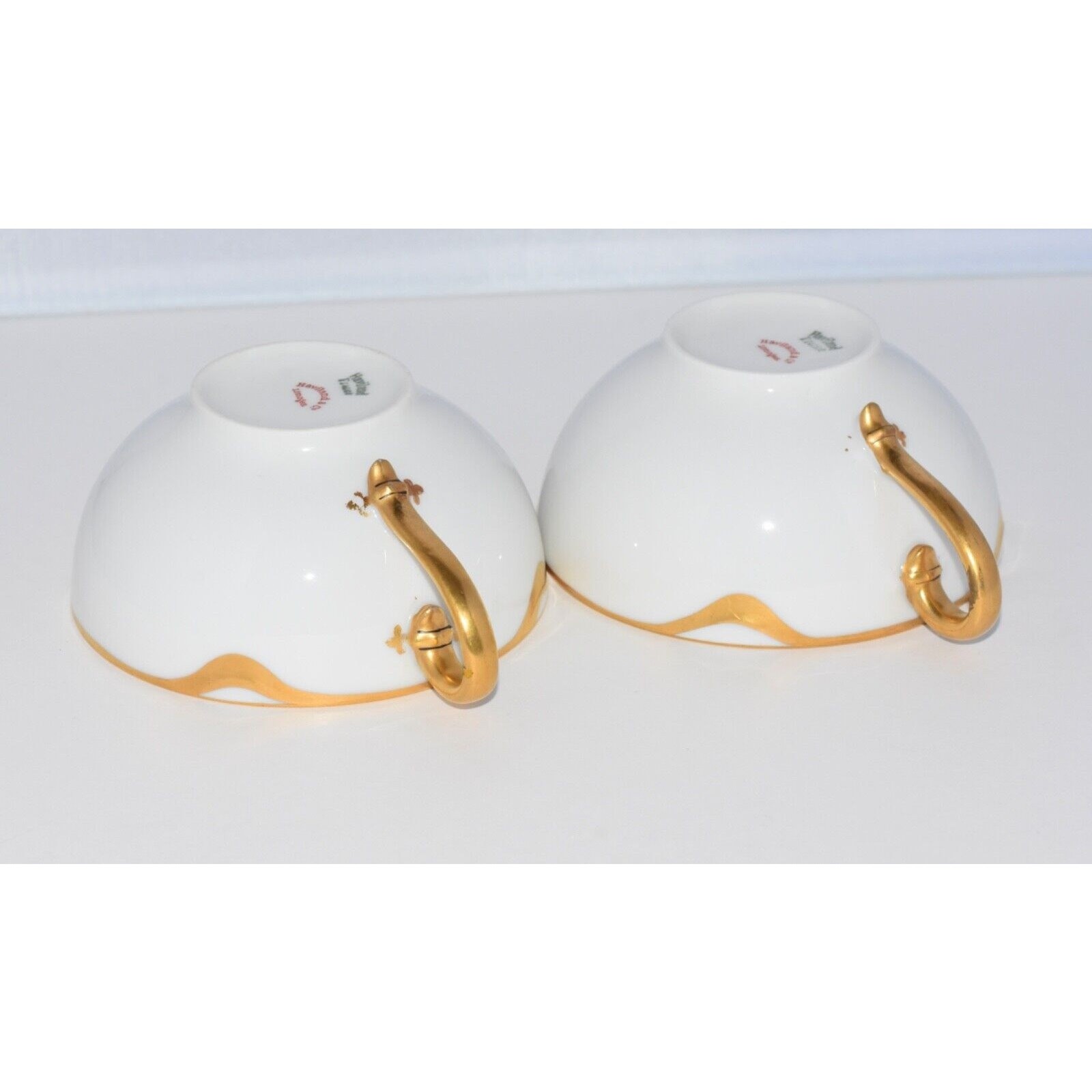 Haviland Limoges France Gold Coffee Cup Set Silver Wedding