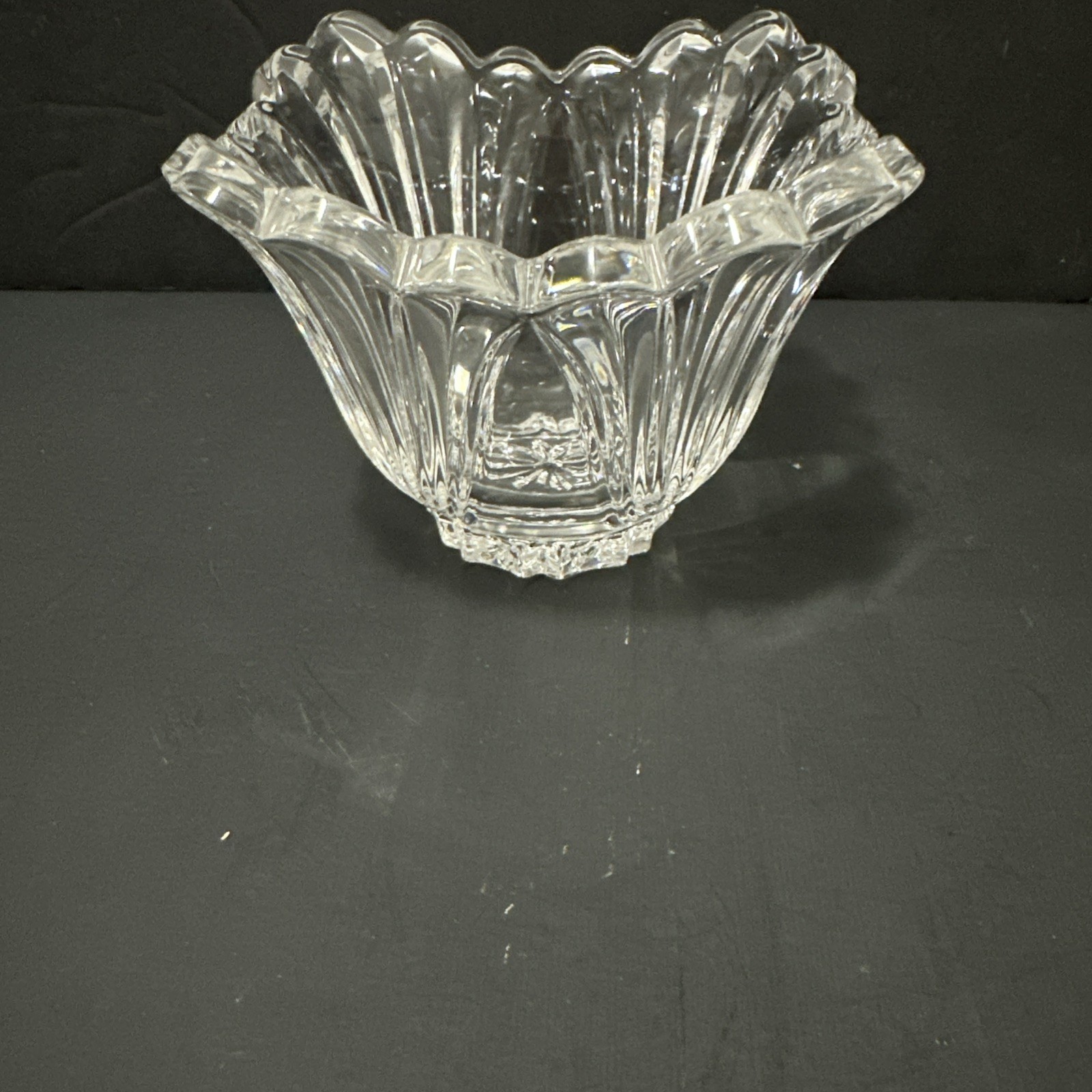 Oneida Crystal Bowl 3 Inches Tall Vintage
